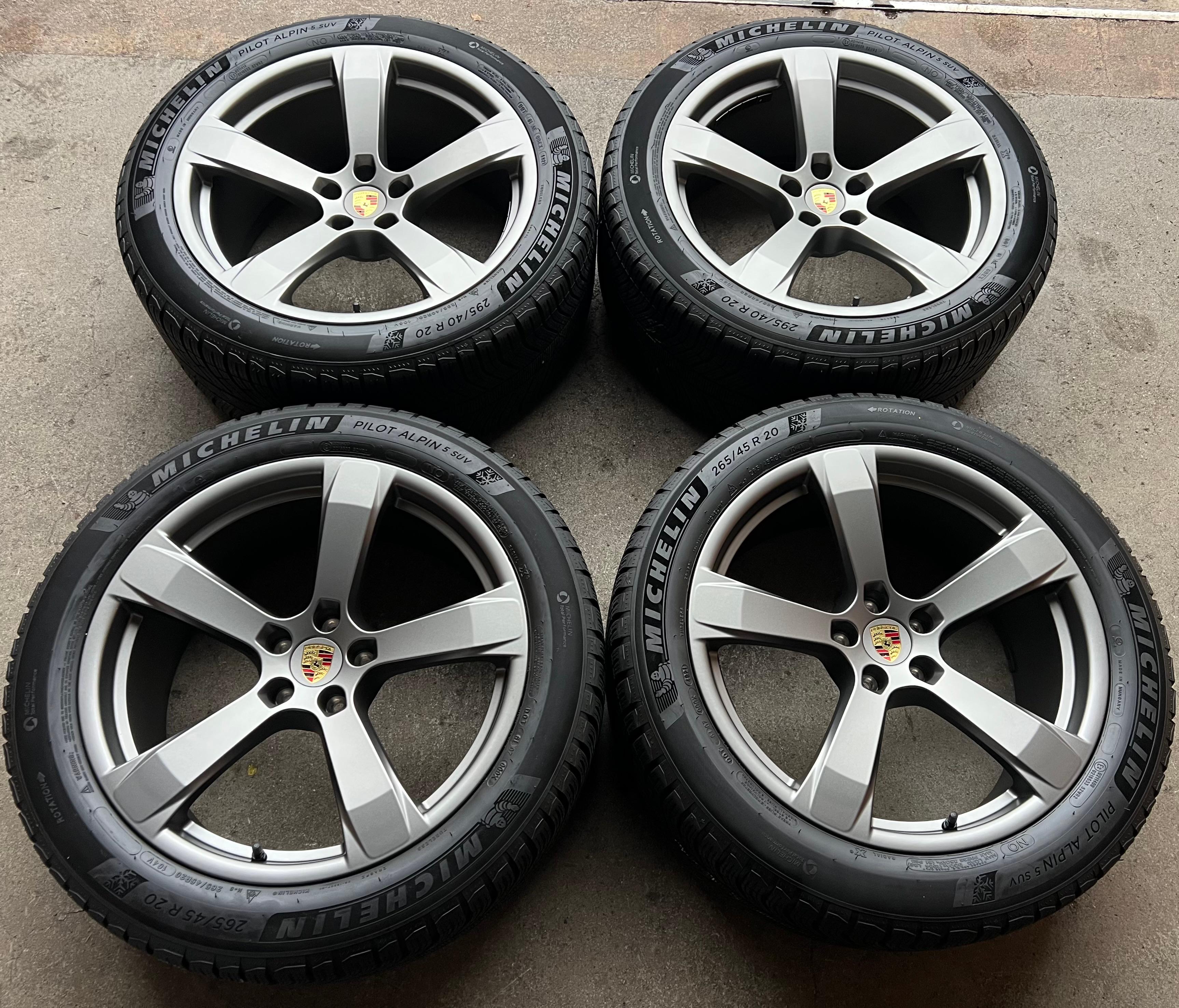 4 ORIGINAL 20" ALU WINTERRÄDER PORSCHE MACAN 265/45R20 104V 295/40R20 106V RDKS