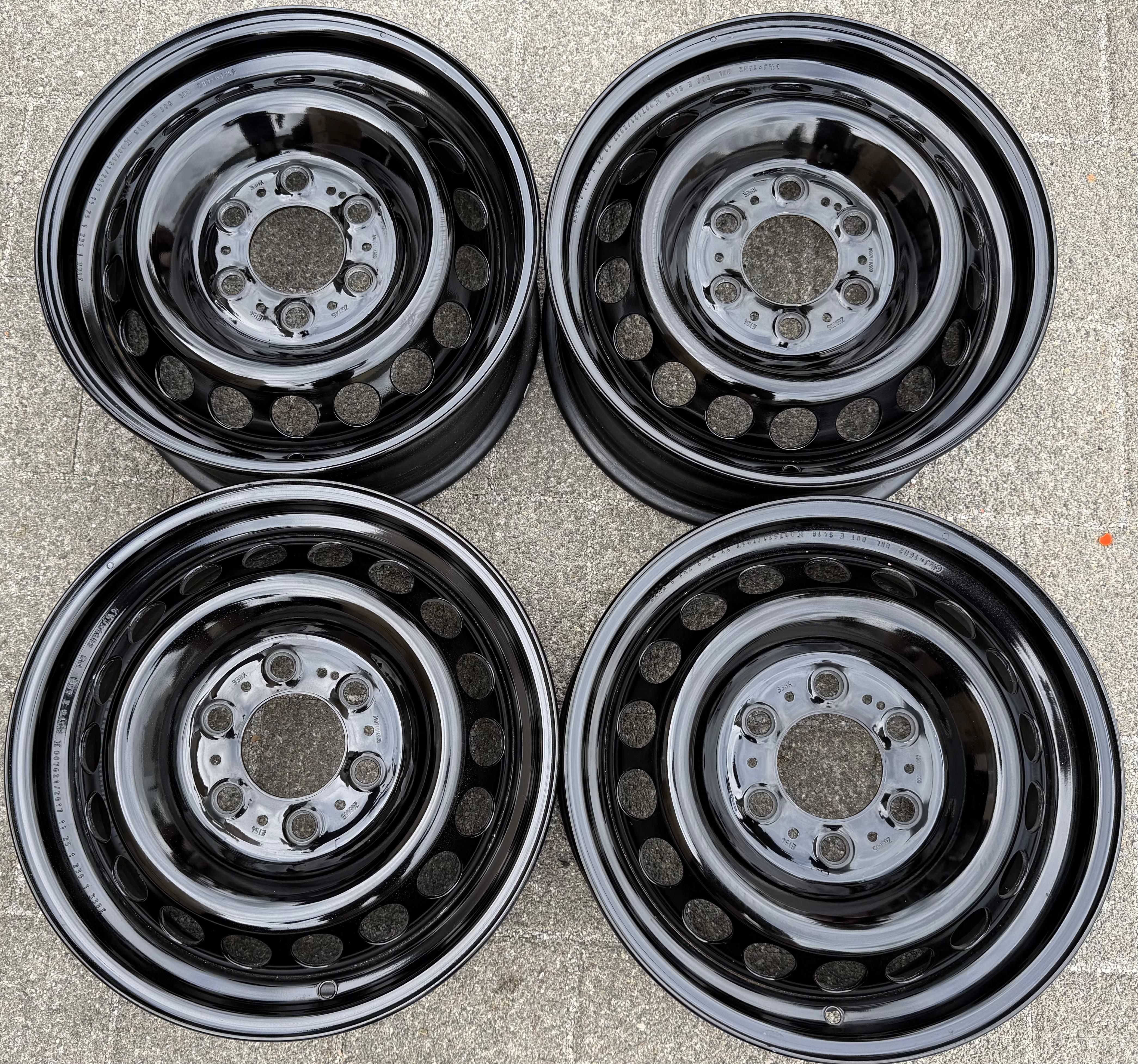 4 ORIGINAL 16" STAHLFELGEN MERCEDES SPRINTER W907 W910 6,5x16 ET54 A9074014800