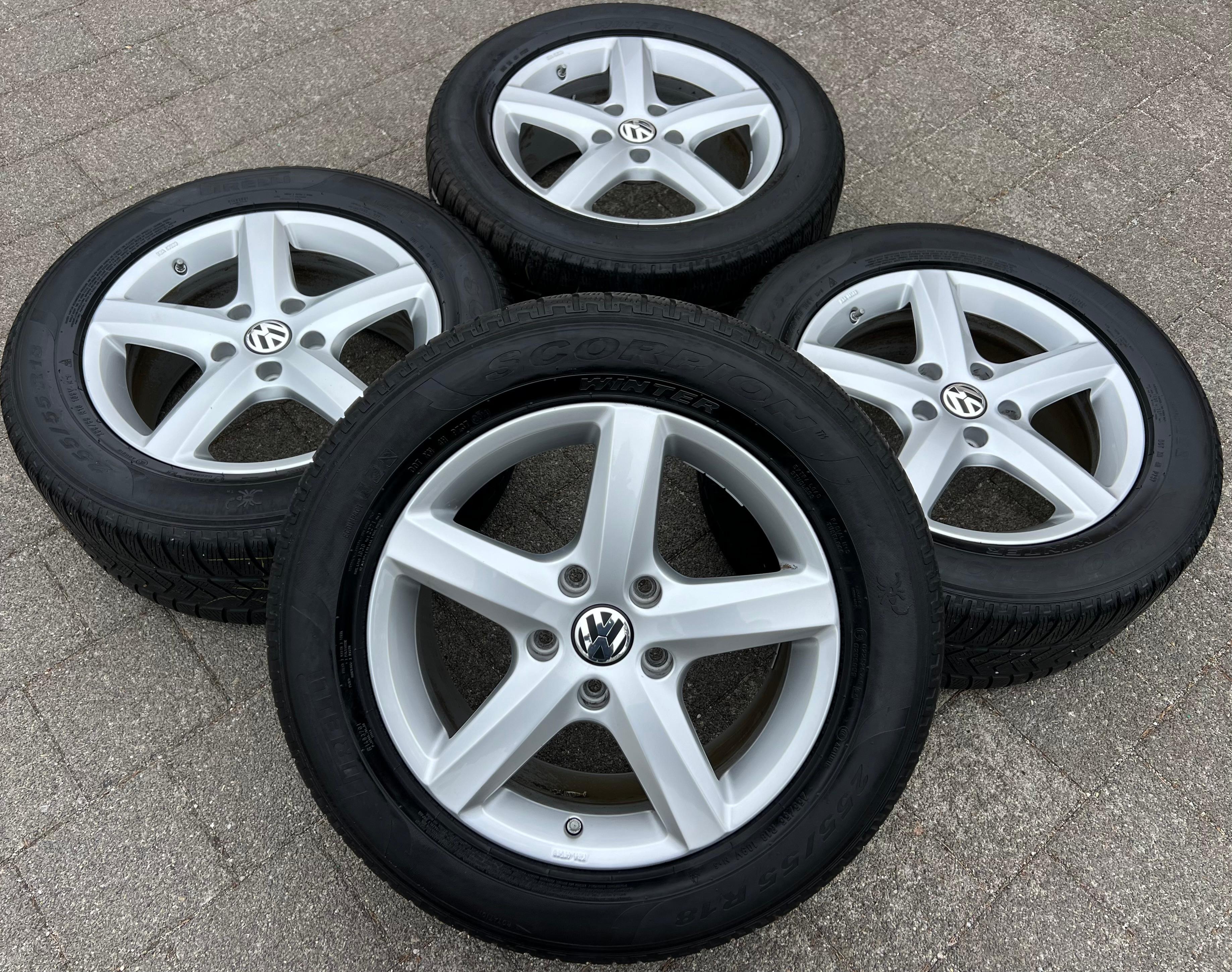 4 ORIGINAL 18" ALUFELGEN VW TOUAREG 7P 7P0071498 8x18 ET53 5x130 ASPEN FREIHAUS