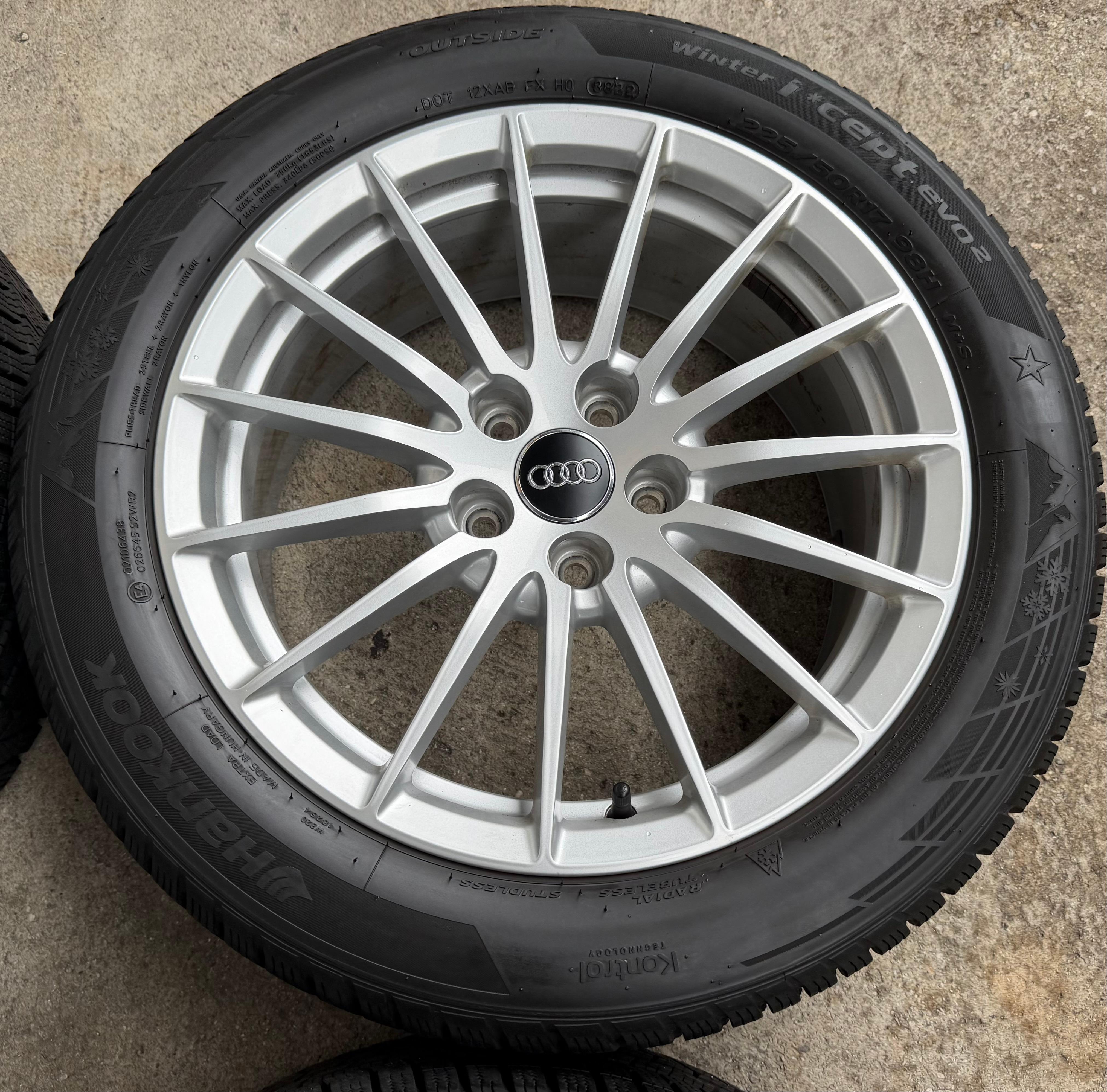 4 Original 17" Alu Winterräder Audi A4 B9 8W 8W0601025P 225/50R17 98H Hankook