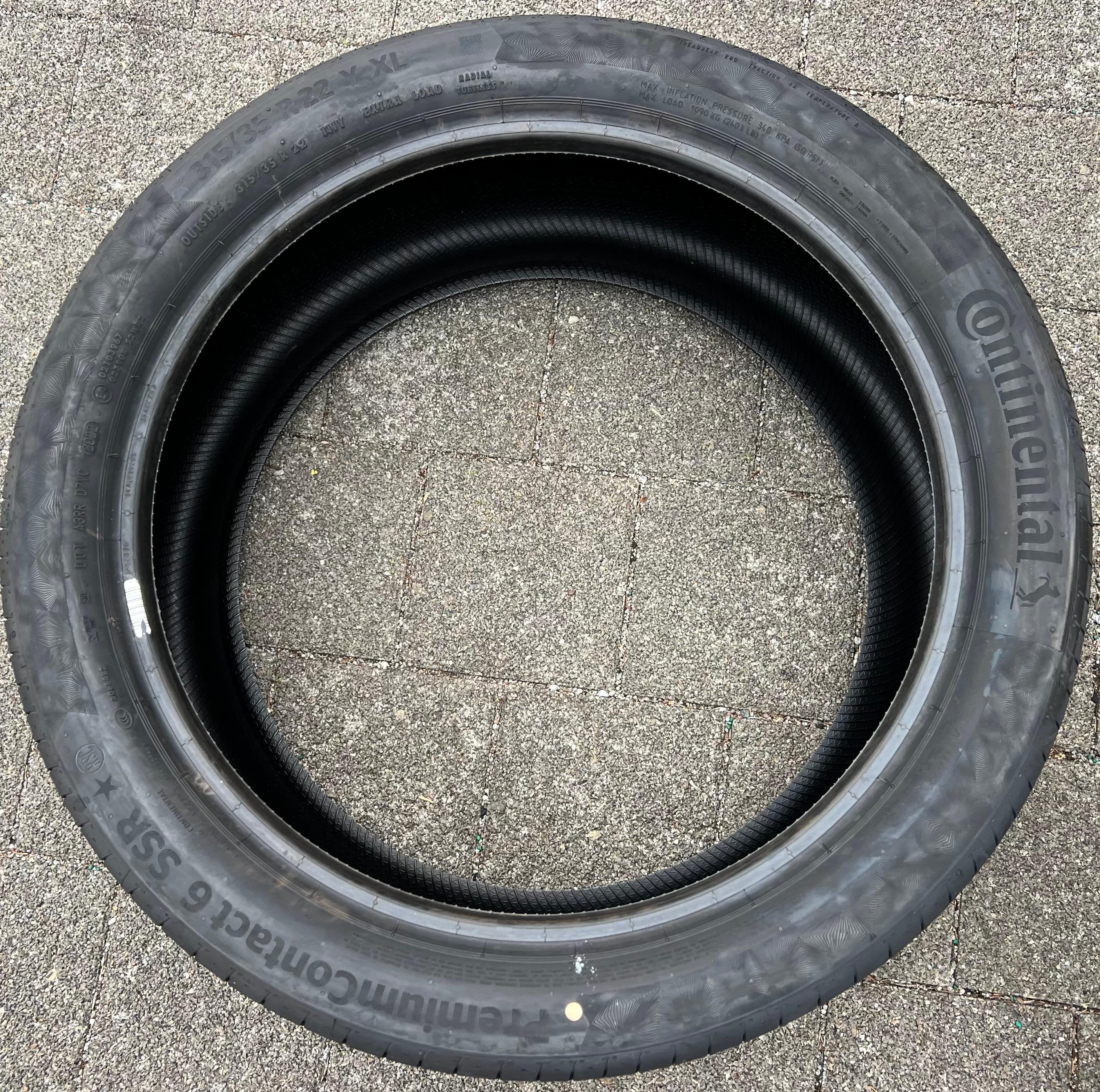 2 neumáticos de verano 315/35R22 111Y Continental Premium Contact 6 Runflat 2022 *