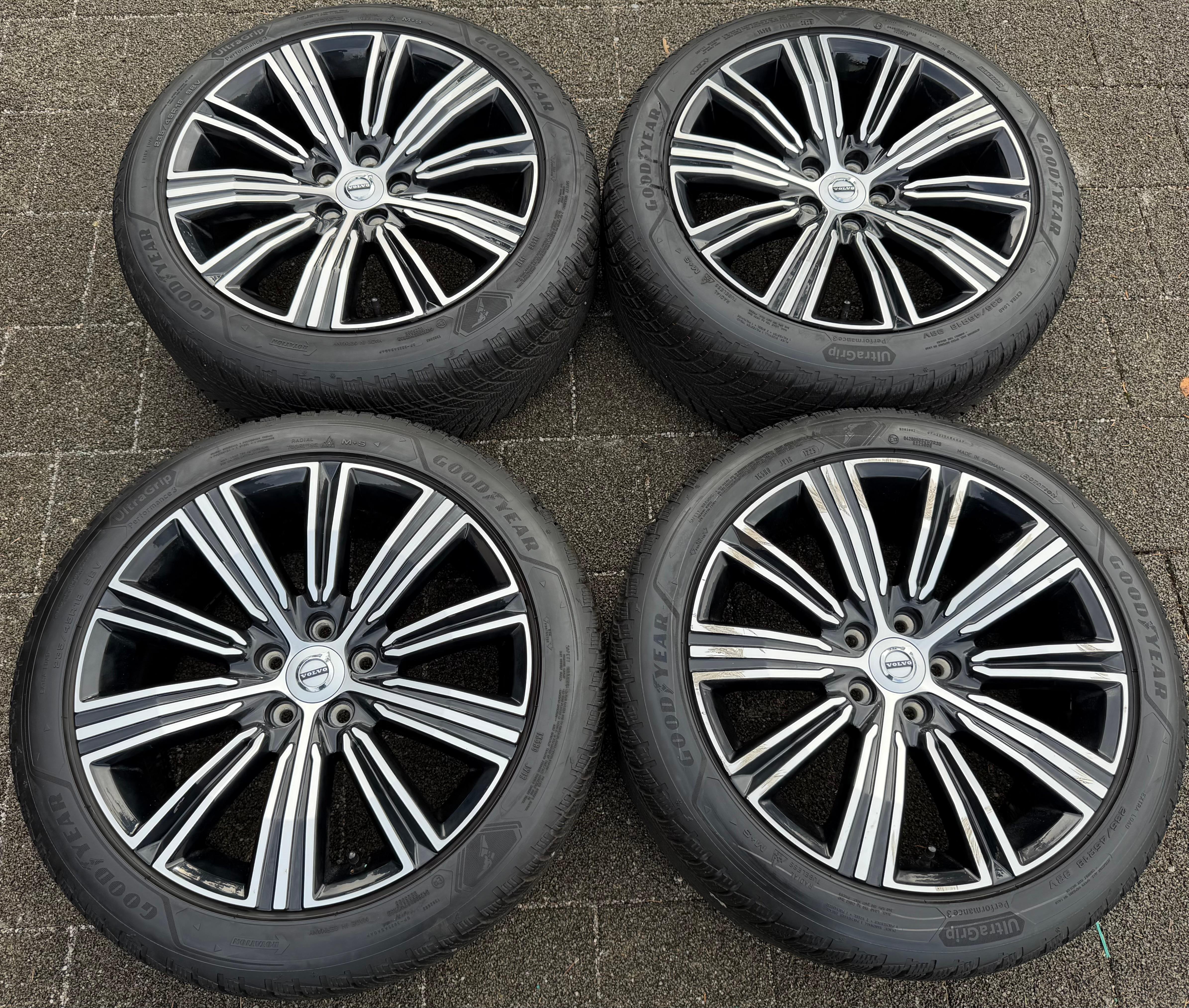 4 ruedas de invierno de aleación originales de 18" VOLVO S60 V60 235/45R18 98V 31471312 2025