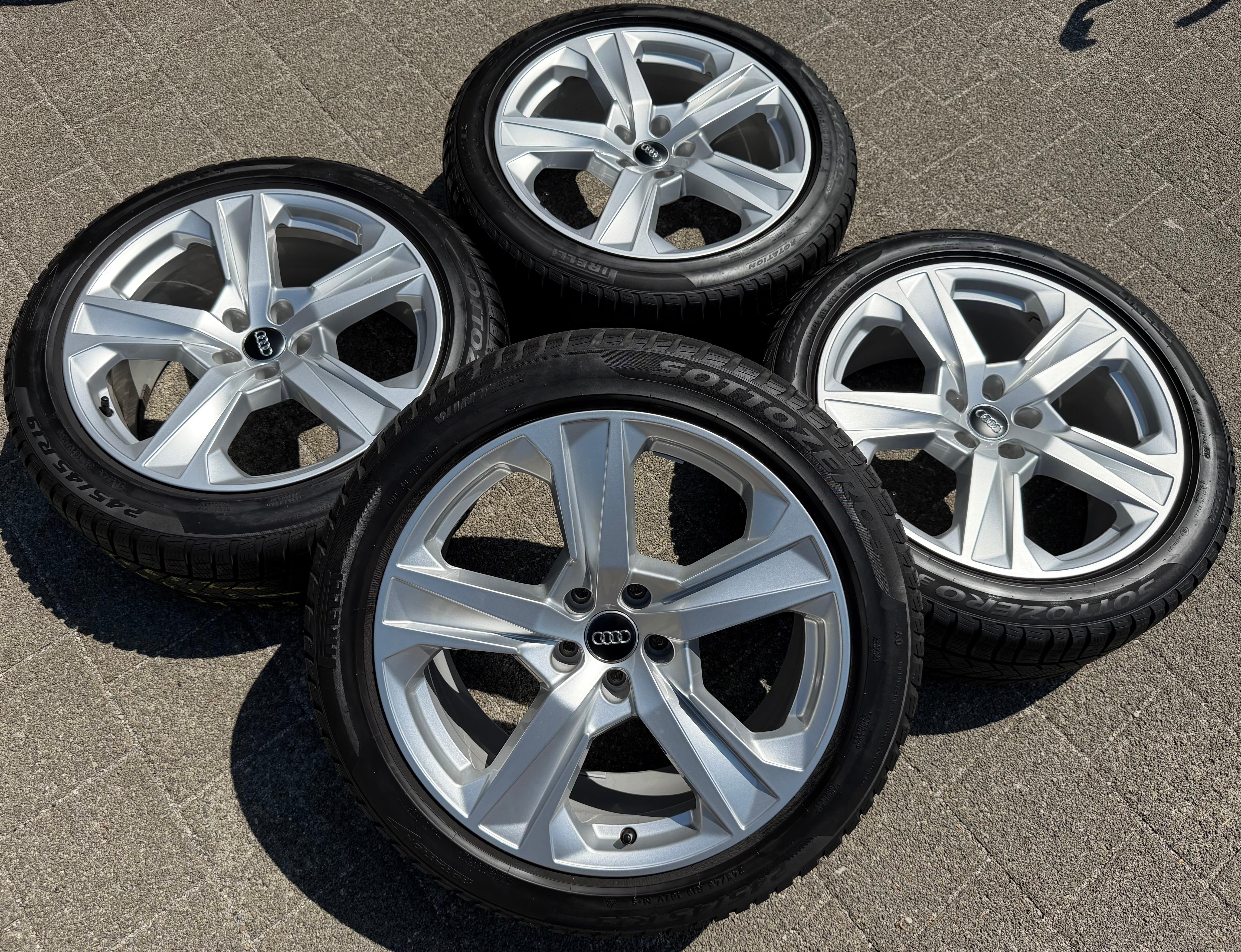 4 Original 19" Alu Winterräder Audi A7 S7 4K 4K8601025J 245/45R19 102V Pirelli