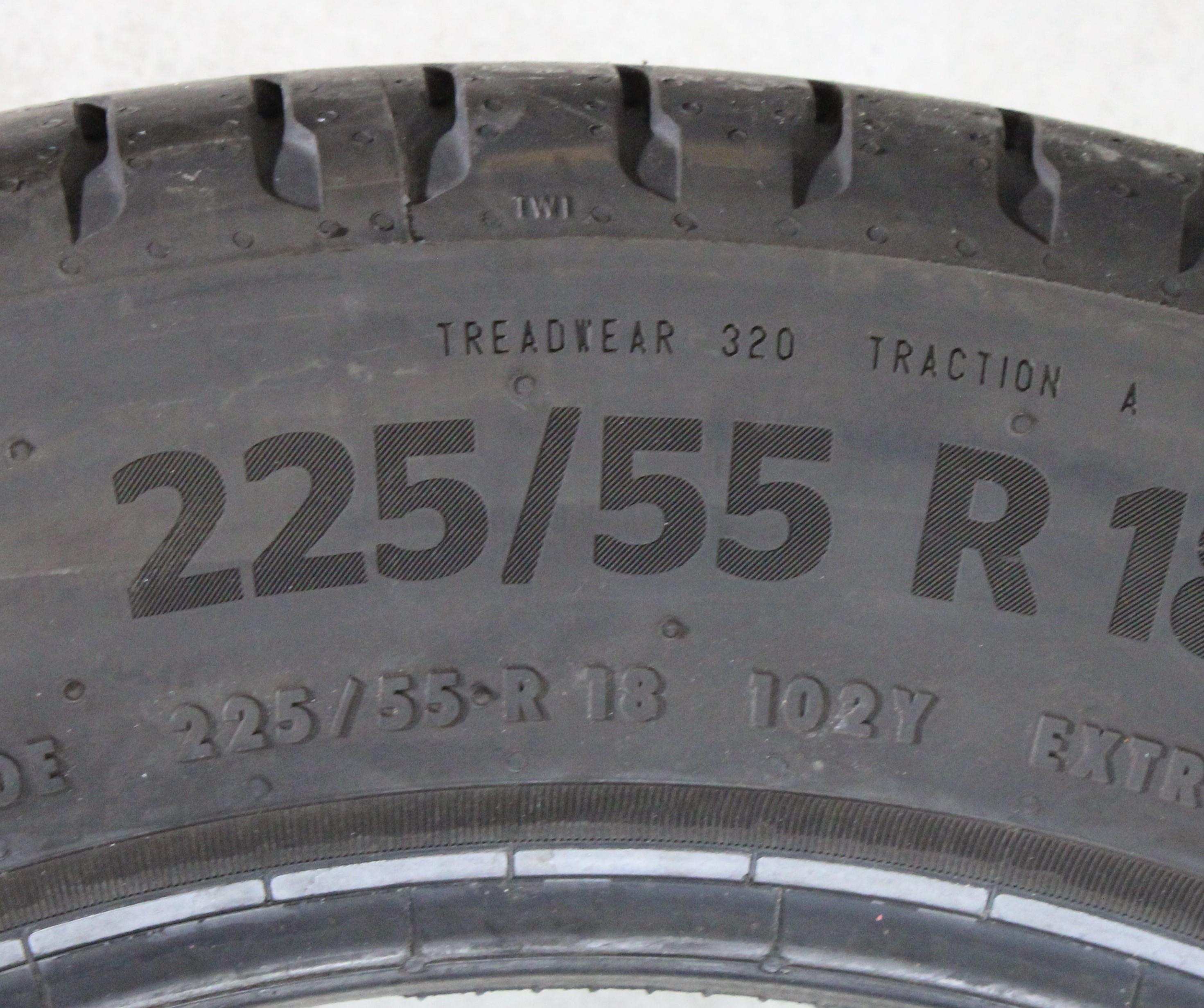 2 x 225/55R18 102Y Sommerreifen Continental Eco Contact 6Q MO* Volles Profil 2024 XL