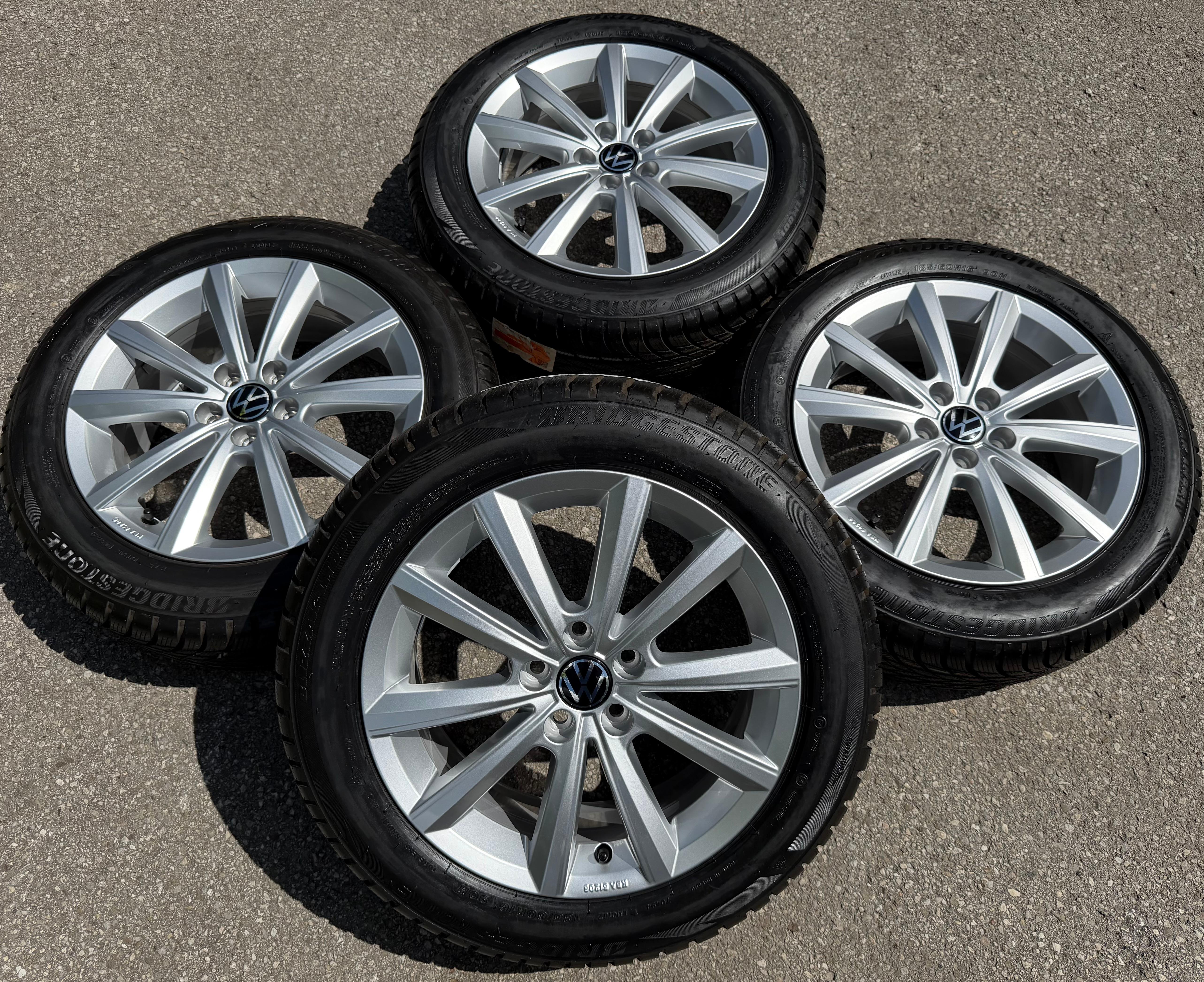 4 ORIGINAL 16" ALU WINTERRÄDER VW POLO AW 2GA 2G0601025AF 185/60R16 90H NEU