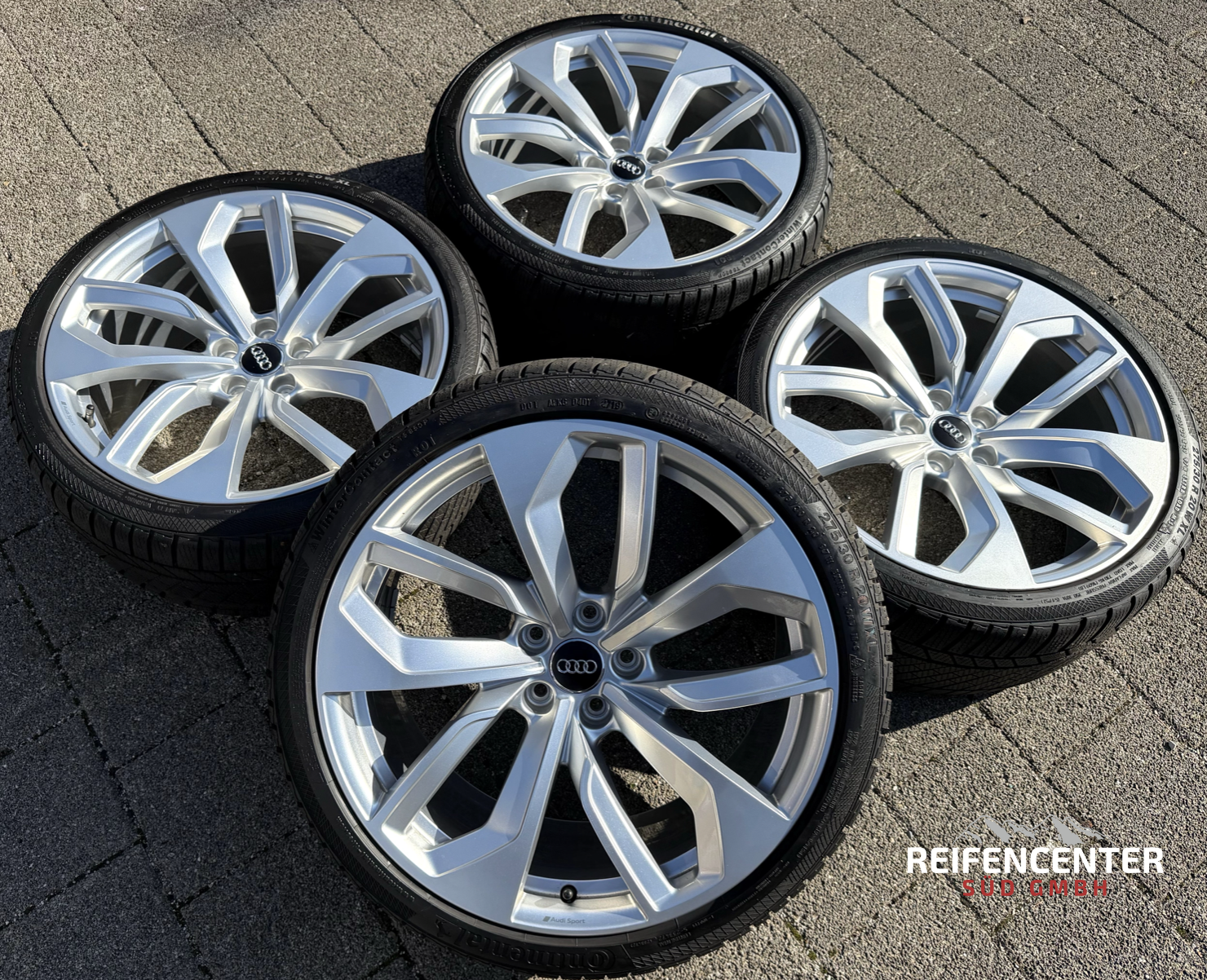 4 ruedas de invierno de aleación originales de 20" AUDI RS4 RS5 8W 275/30R20 97W 8W0601025DB Continental