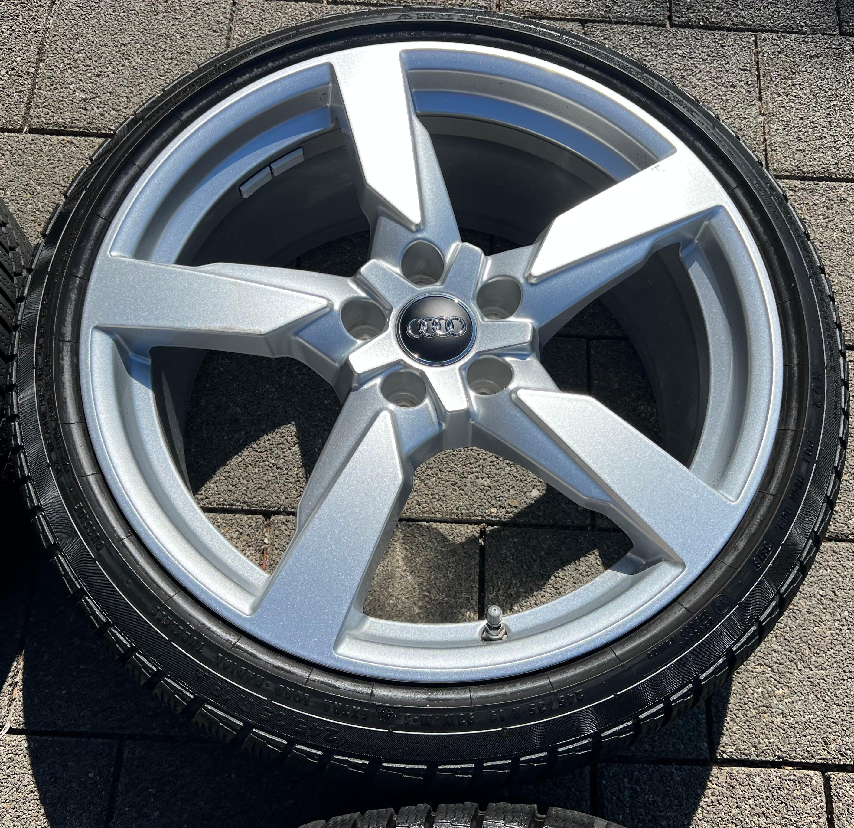 4 ROUES D'HIVER ORIGINALES 19" EN ALU AUDI TT TTS 8S 8S0601025AA 245/35R19 93W FRANCO DOMICILE