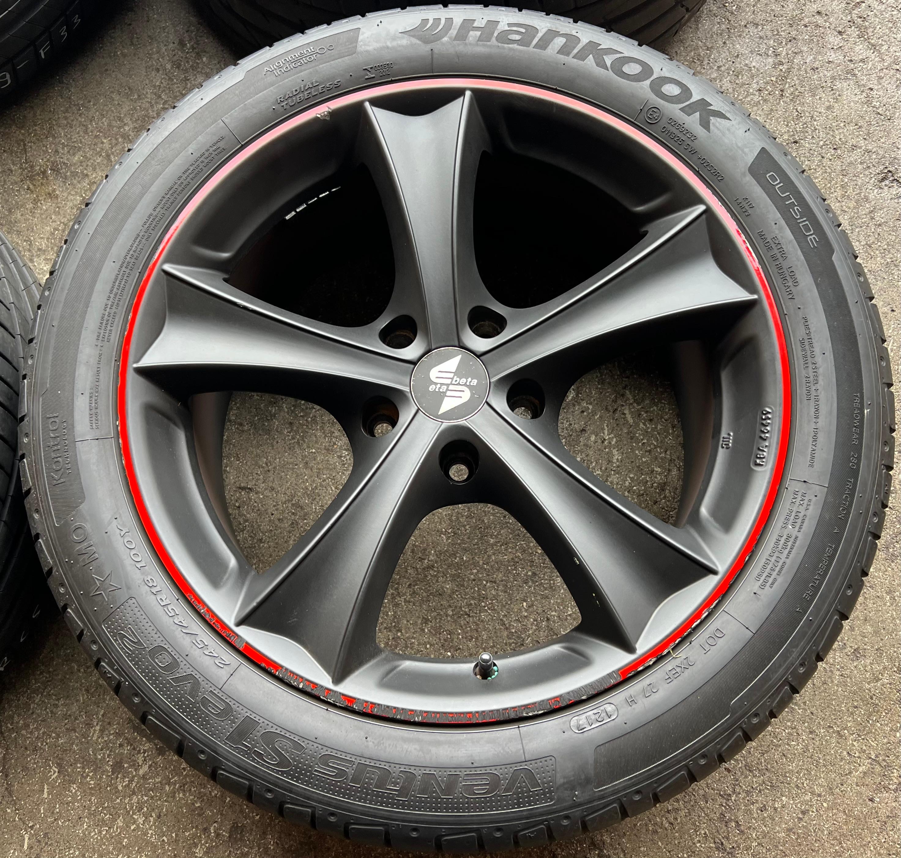 4 aluminium 18-inch zomerwielen voor VW BUS T5, T6 en T6.1 (Eta, Beta) 245/45R18 100Y
