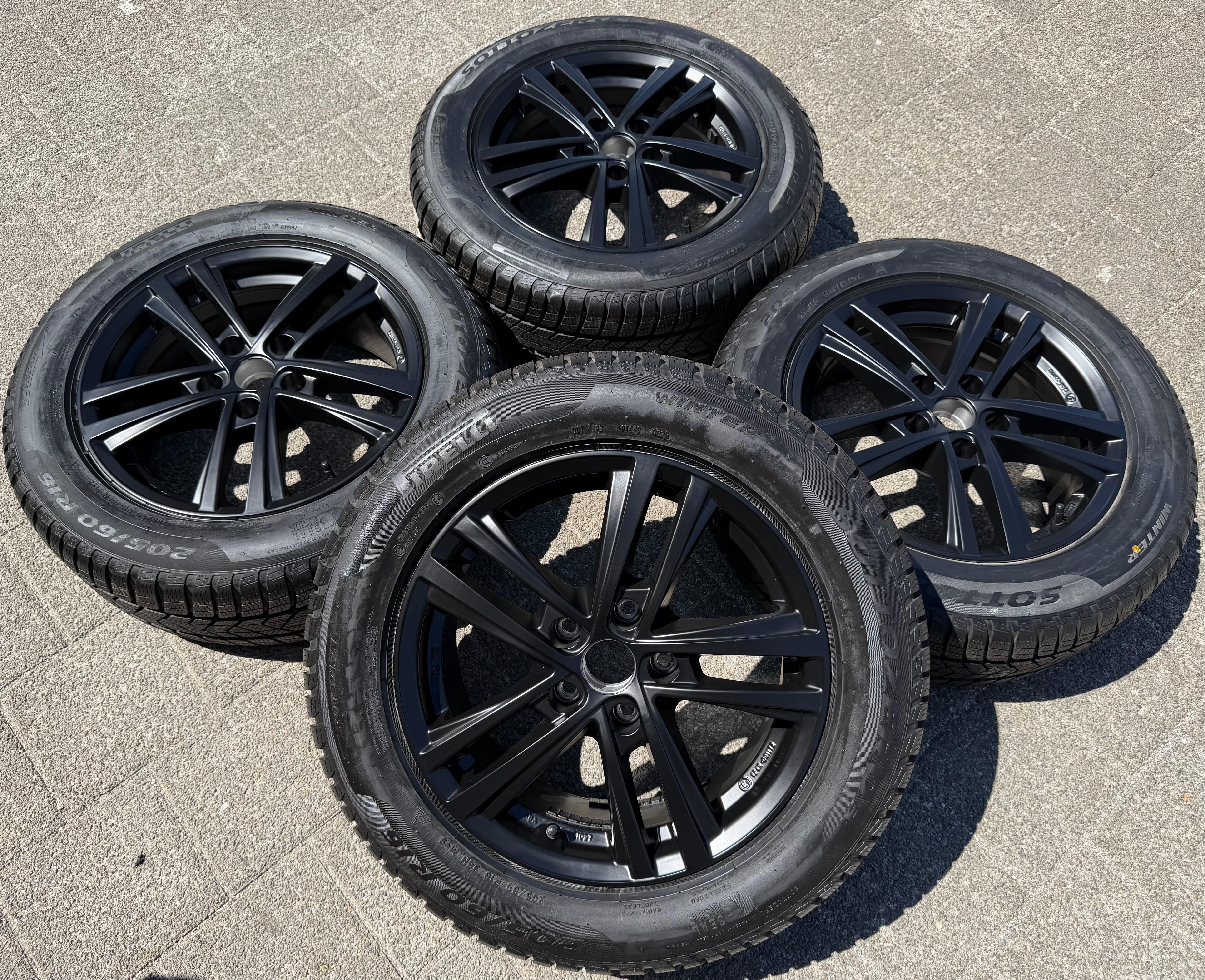 4 llantas de aluminio de 16" para invierno: Audi Q2, SEAT Alhambra, VW Sharan, T-Roc, Škoda Yeti. Nuevas, 2023