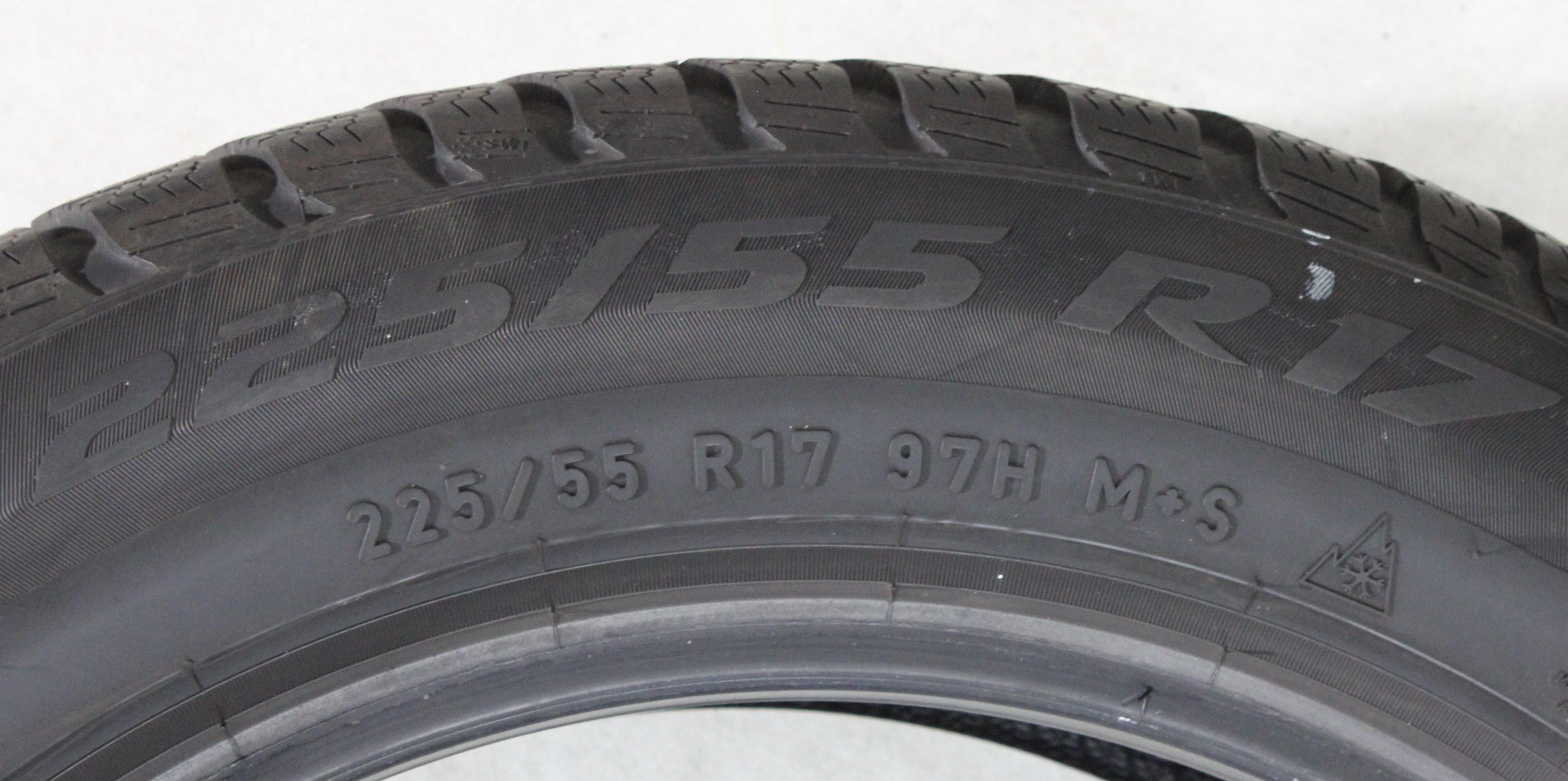 2 x 225/55R17 97H Winterreifen Pirelli Sottozero 3 * Runflat 7mm 2017/2019