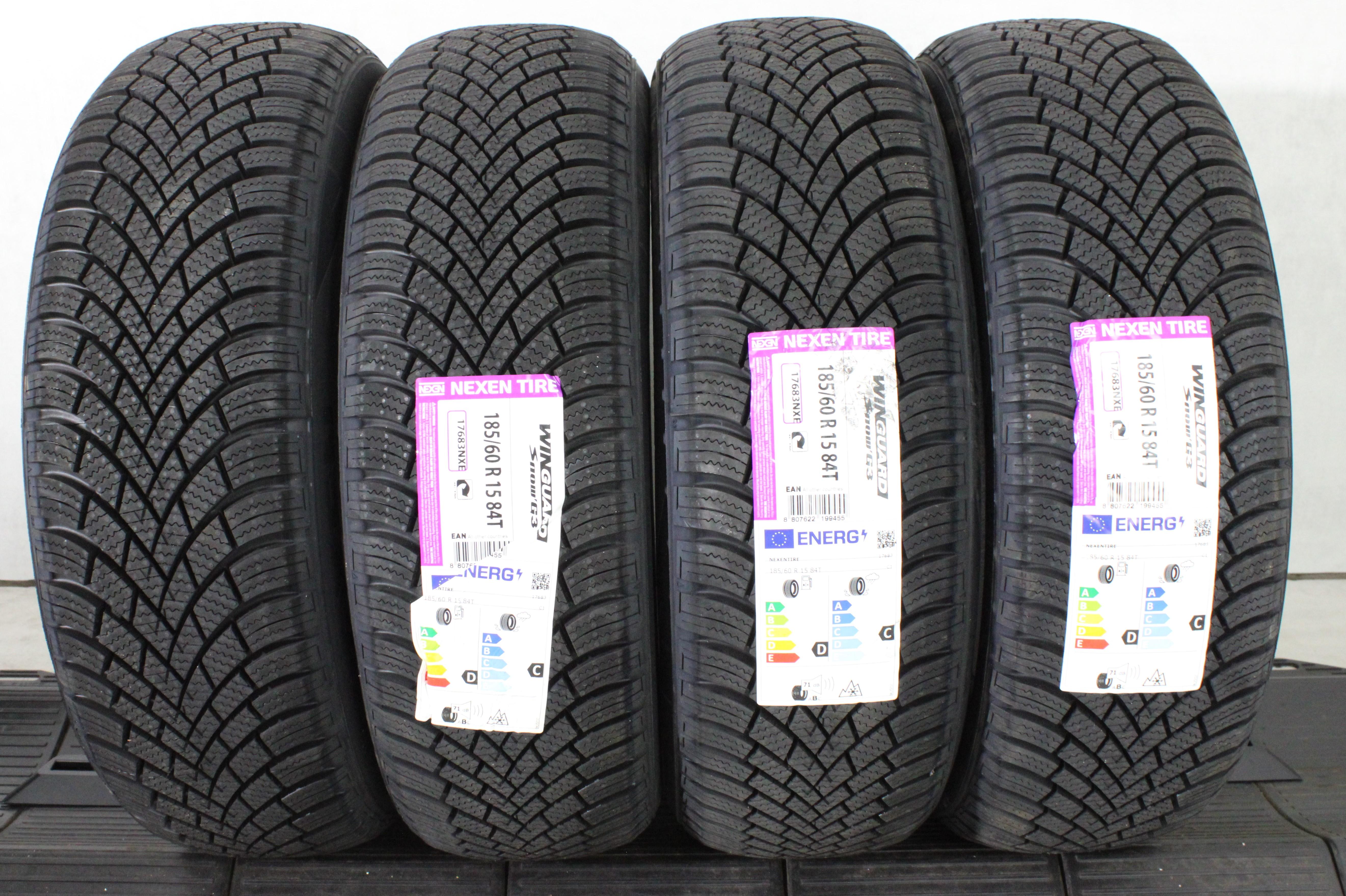 4 x 185/60R15 84T Winterreifen Nexen Winguard Snow G3 WH21 2025 NEU