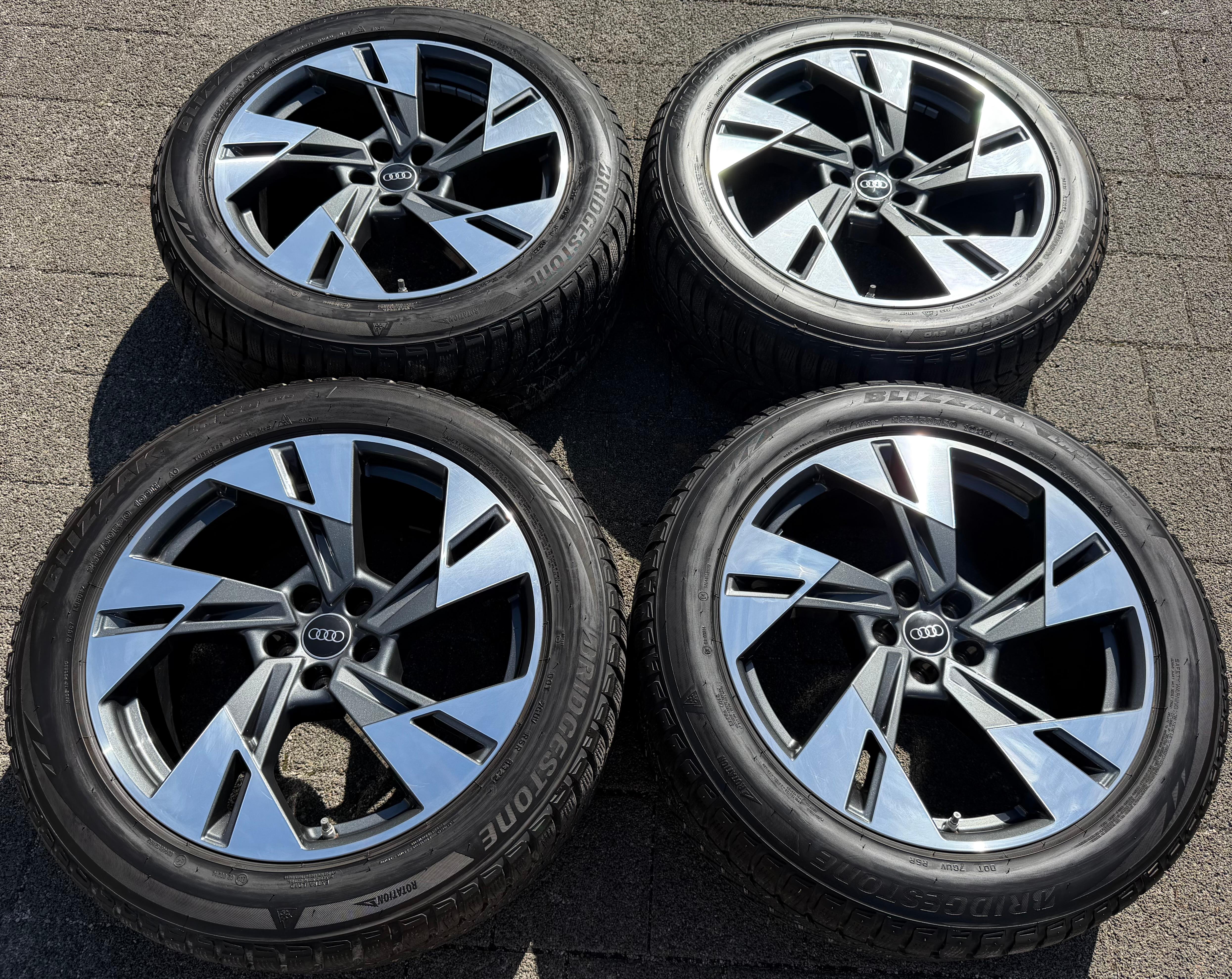 4 ORIGINAL 20" ALU WINTERRÄDER AUDI E-TRON Q8 ETRON 4KE601025T 255/50R20 109V