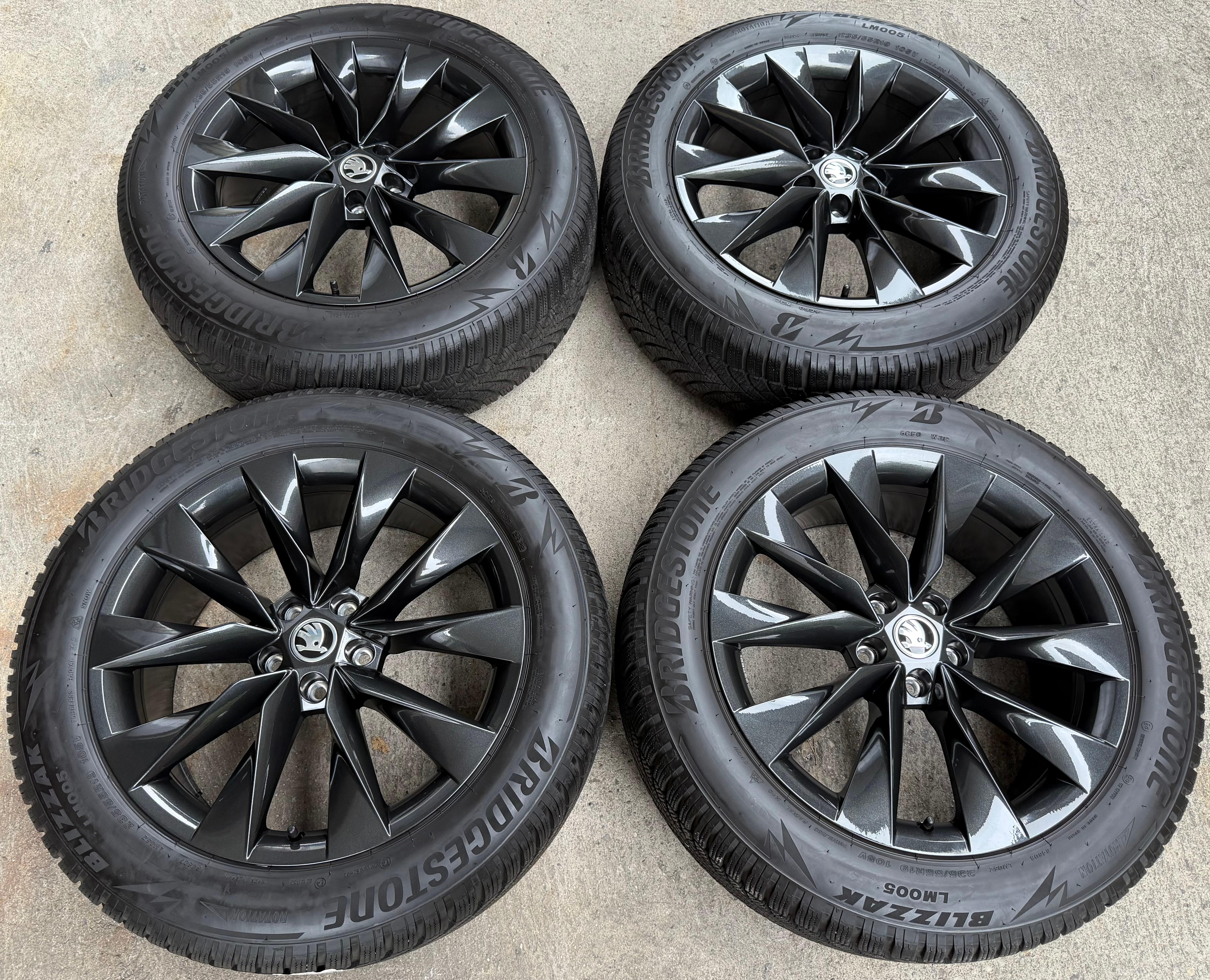 4 ORIGINAL 19" ALU WINTERRÄDER SKODA ENYAQ IV CRYSTAL 5LA601025AP 235/55R19 105V