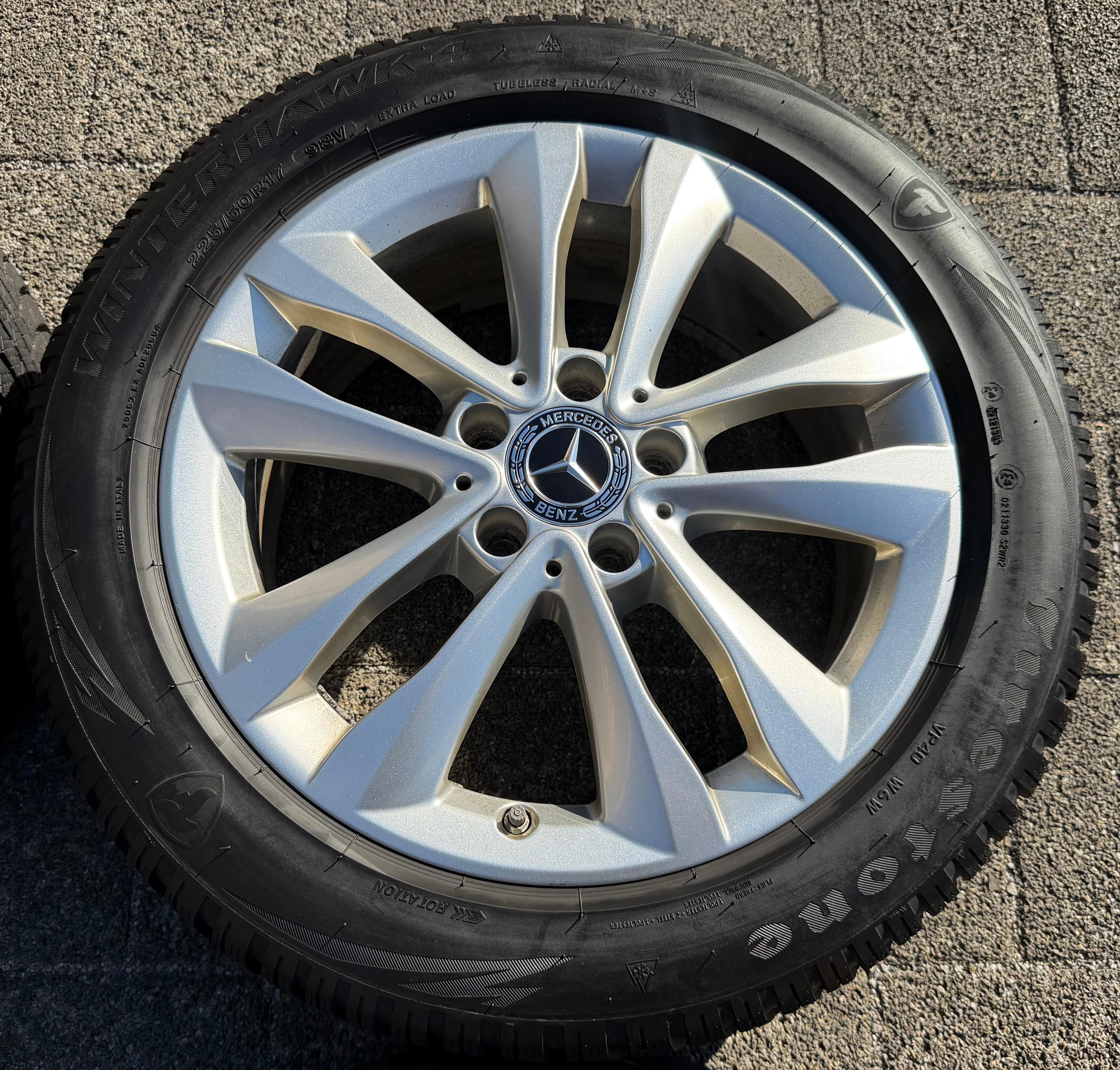 4 Original 17" Alu Winterräder Mercedes C-Klasse W205 A2054018000 225/50R17 98V
