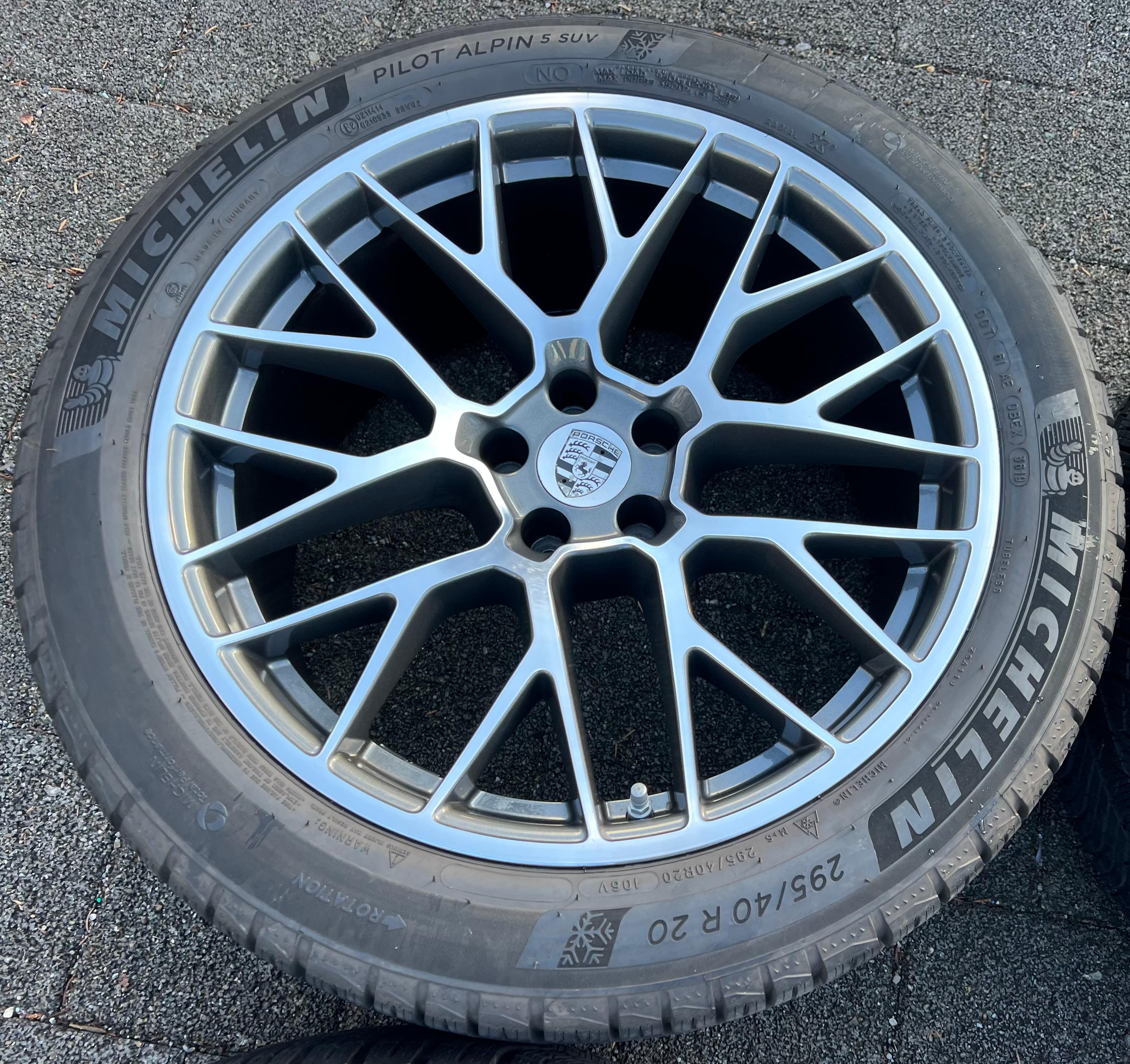 4 ORIGINAL 20" ALU WINTERRÄDER PORSCHE MACAN I & II RS SPYDER FELGEN MICHELIN