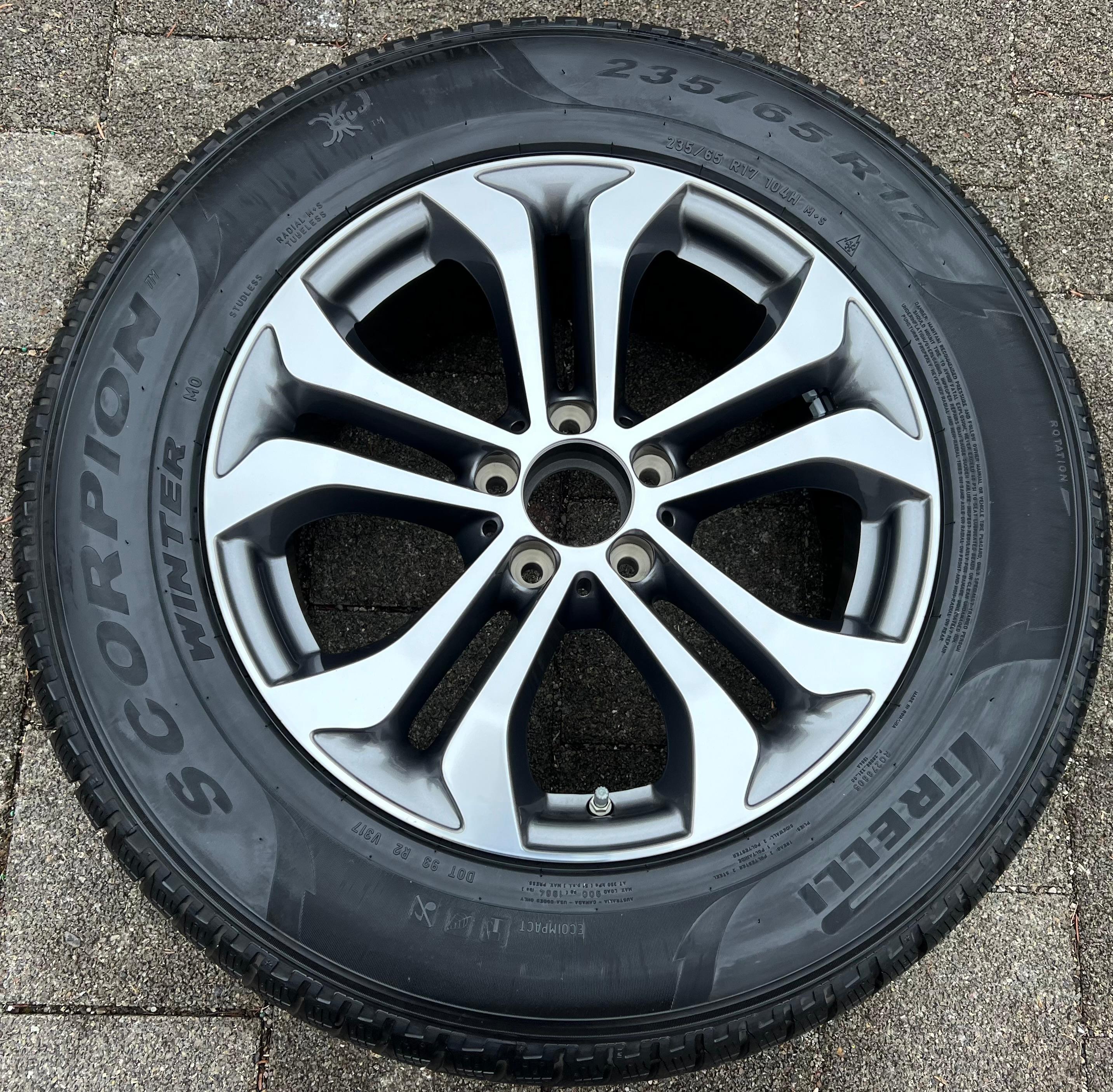 1 X CERCHIO ORIGINALE 17" ALLUMINIO MERCEDES GLC X204 W253 A2534010600 7,5x17 ET36 TPMS
