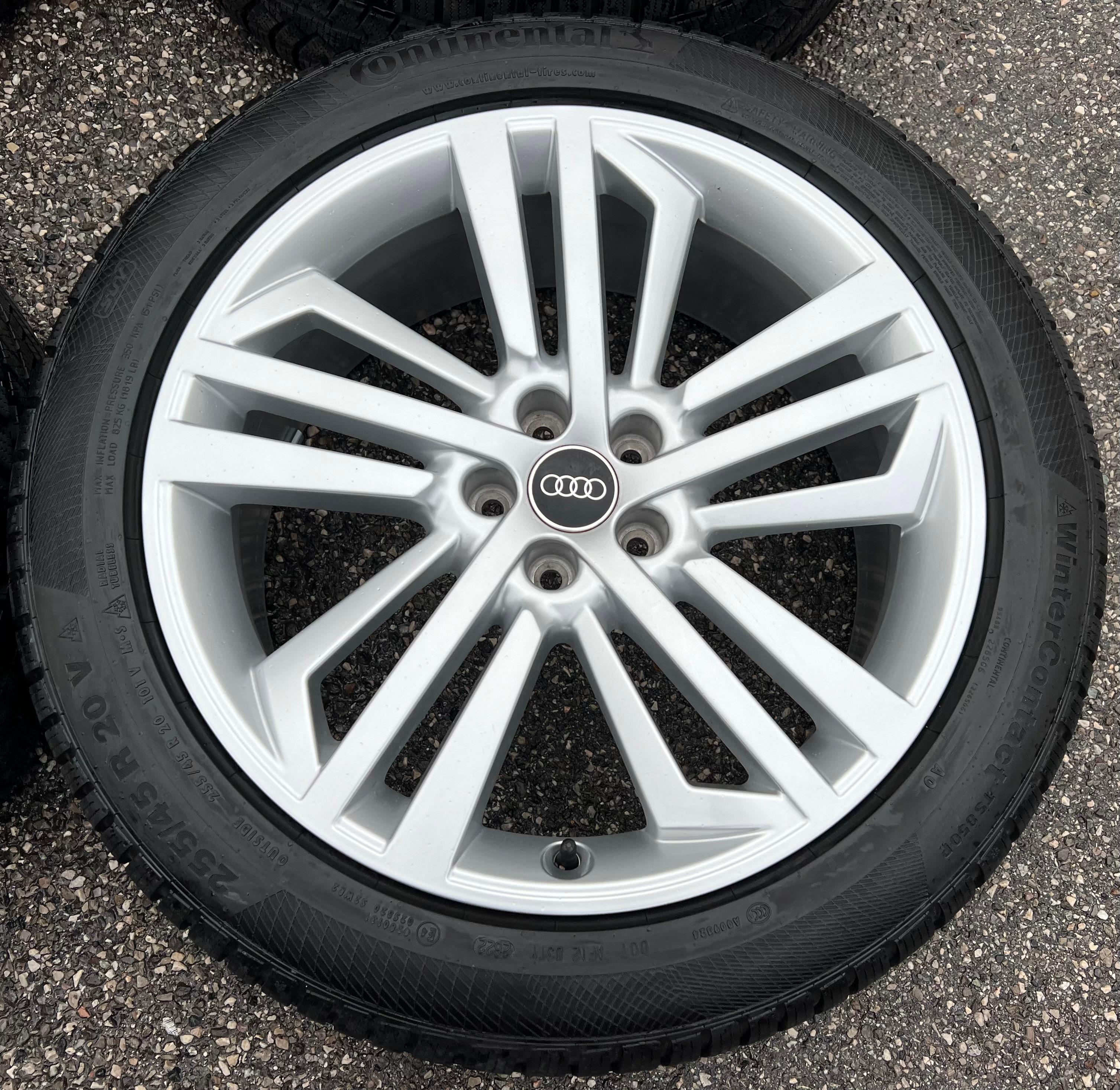 4 ORIGINAL 20" ALU WINTERRÄDER AUDI Q5 SQ5 FY 80A601025L 255/45R20 101V DOT 2022