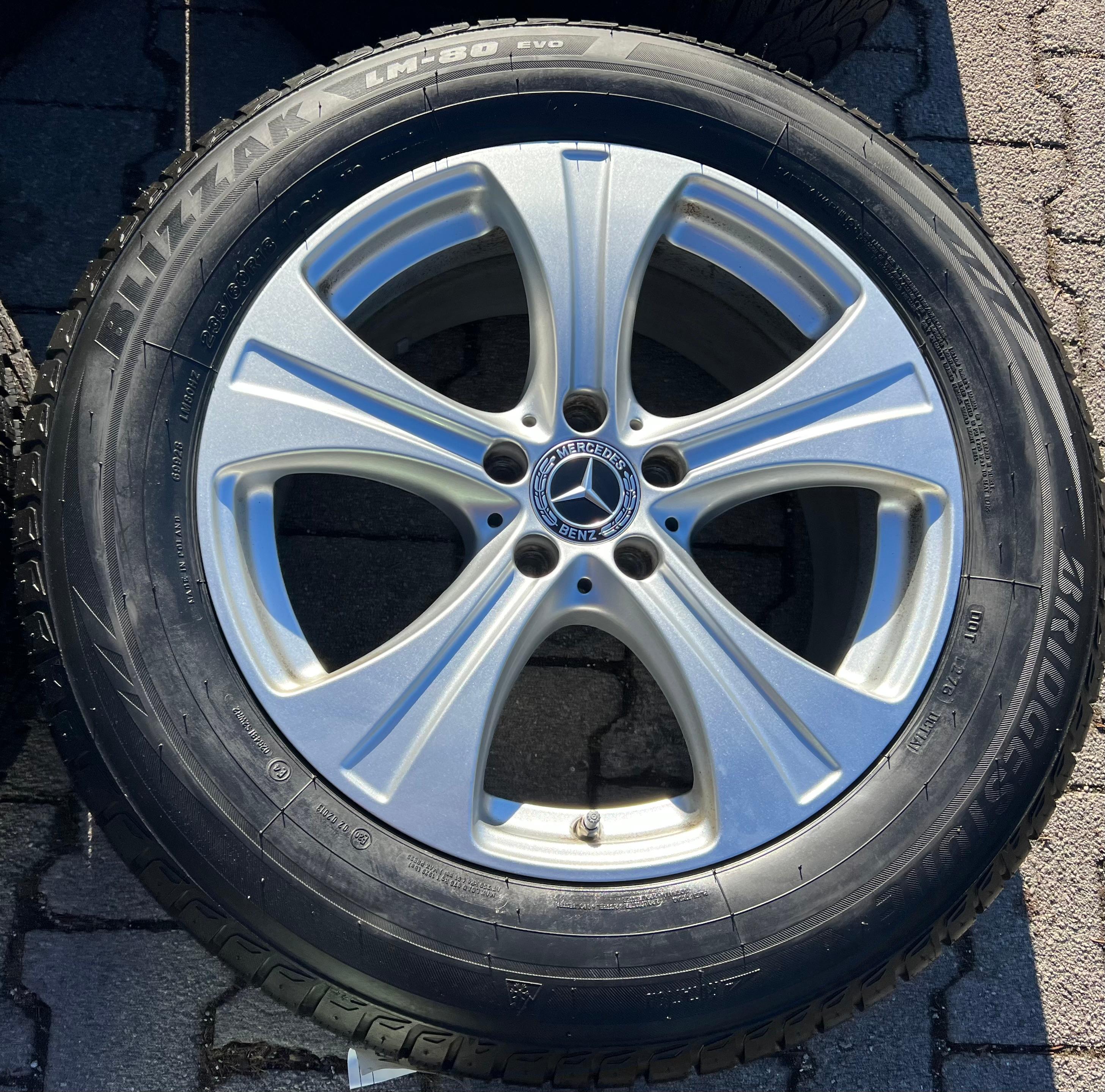 4 ORIGINAL ALU 18" WINTERRÄDER MERCEDES GLC X253 C253 235/60R18 103H RDKS