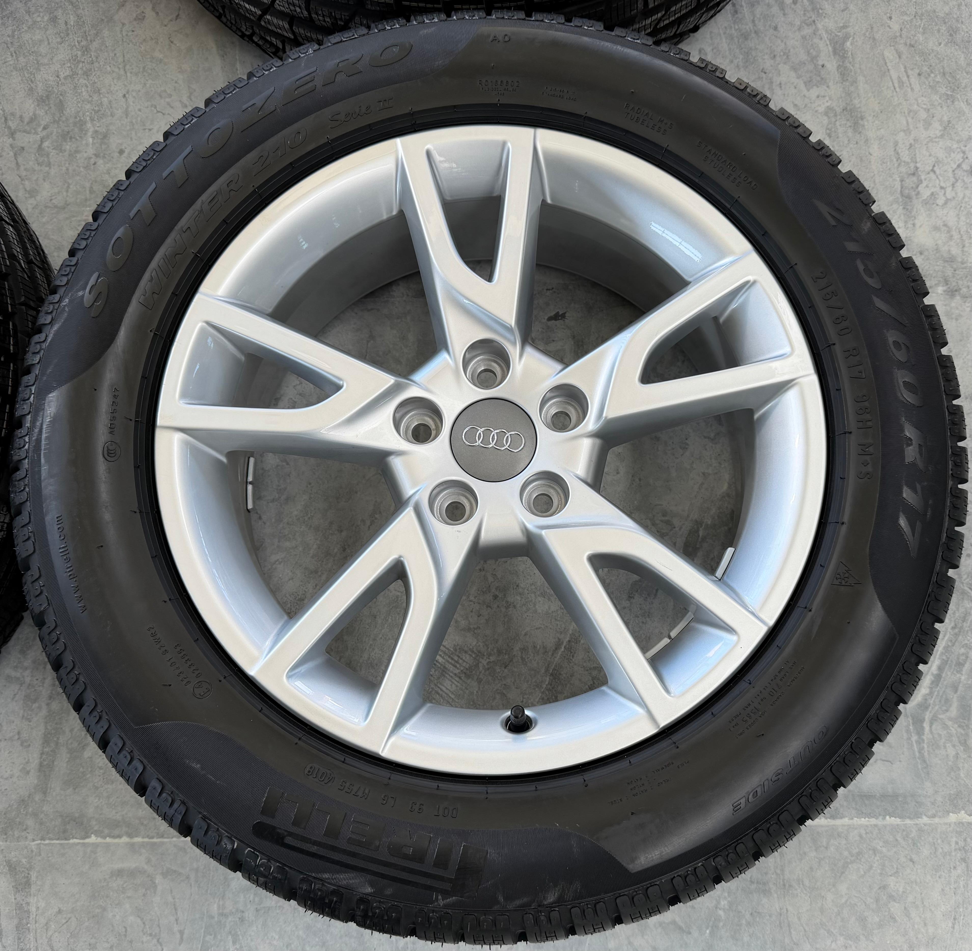 4 Original 17" Alu Winterräder Audi Q3 8U 8U0071497 215/60R17 96H Pirelli