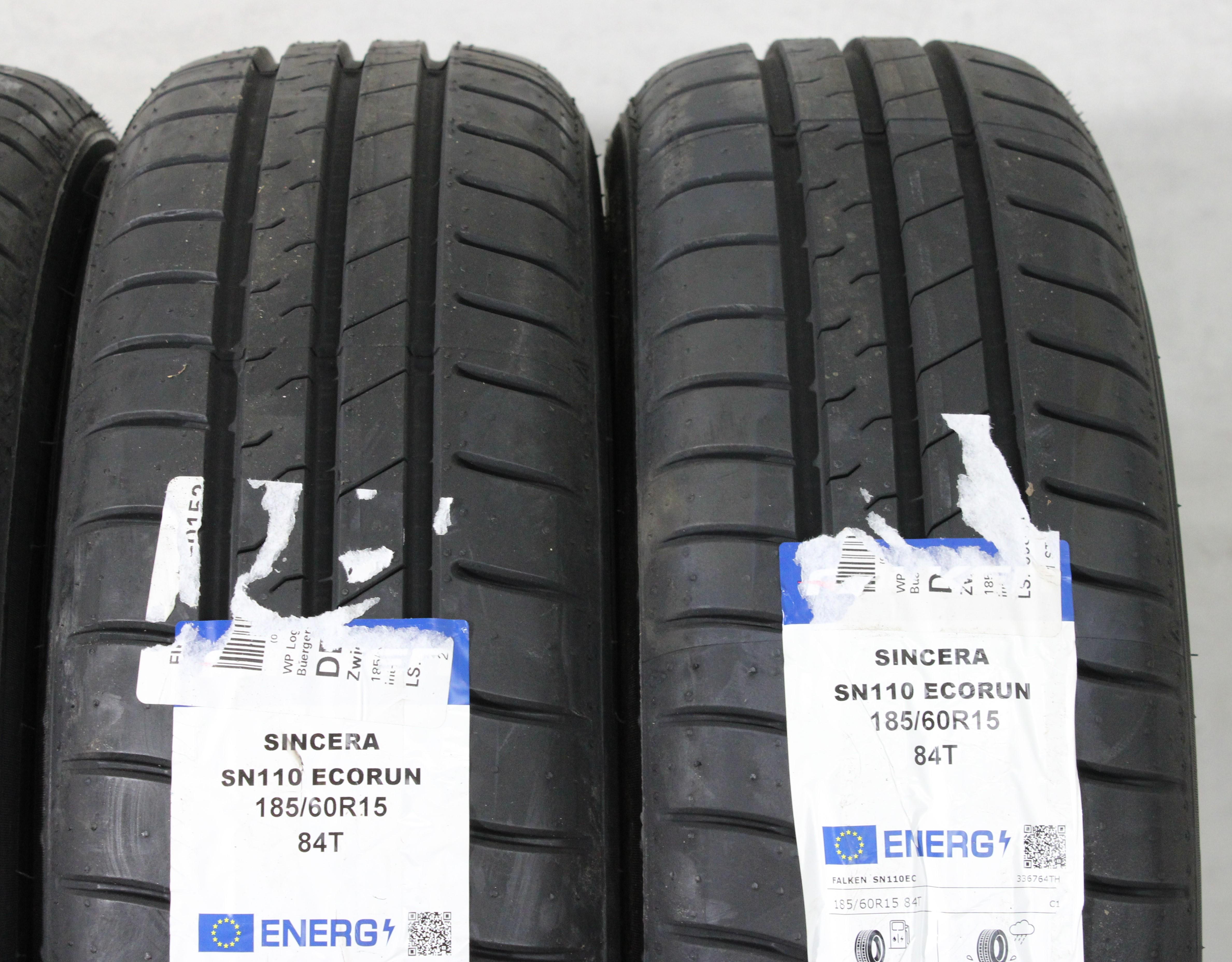 4 x 185/60R15 84T Sommerreifen Falken Sincera SN110 Ecorun 2023 NEU