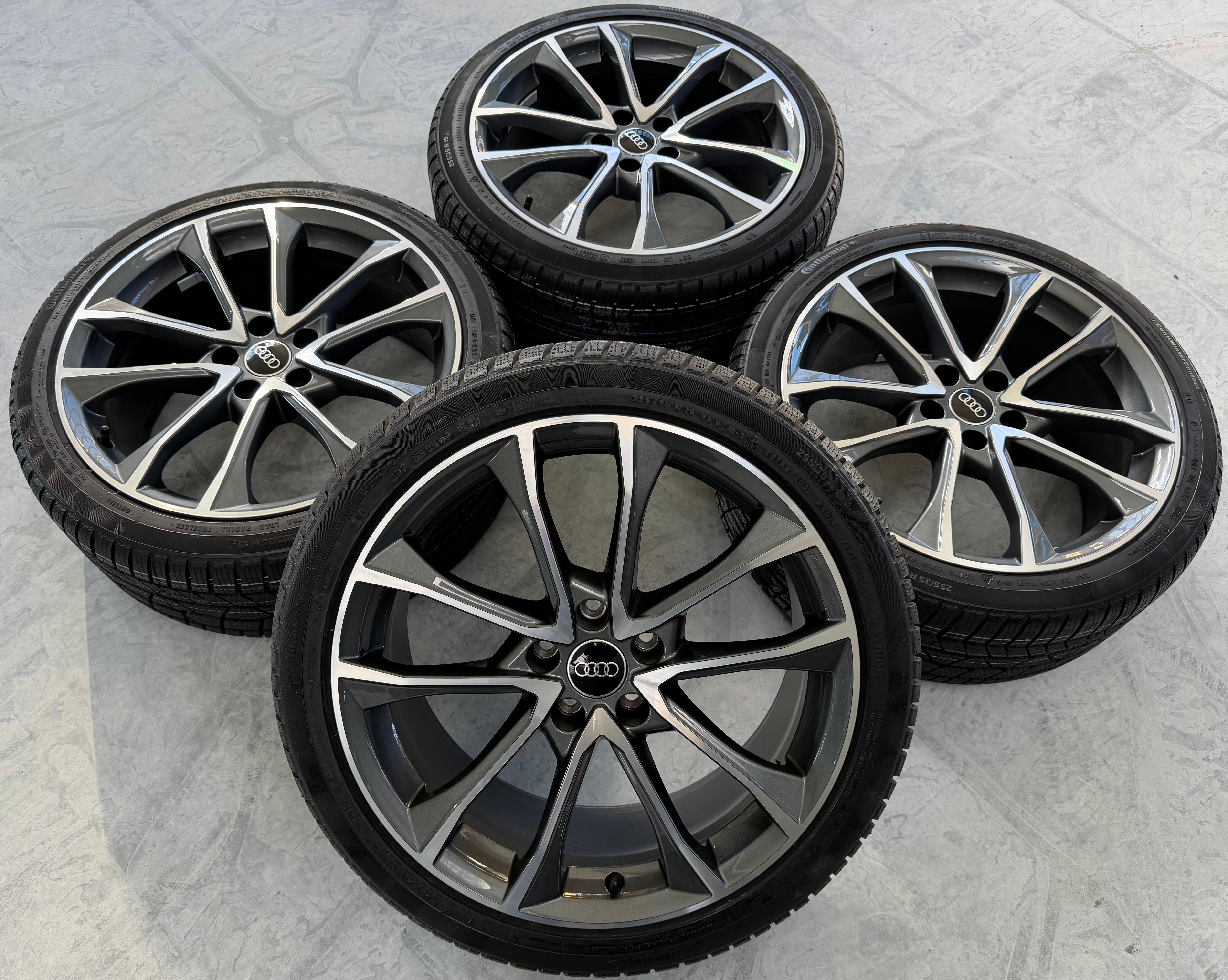 4 Original 19" Alu Winterräder Audi A4 S4 8W B9 8W0601025BF 255/35R19 96V NEU