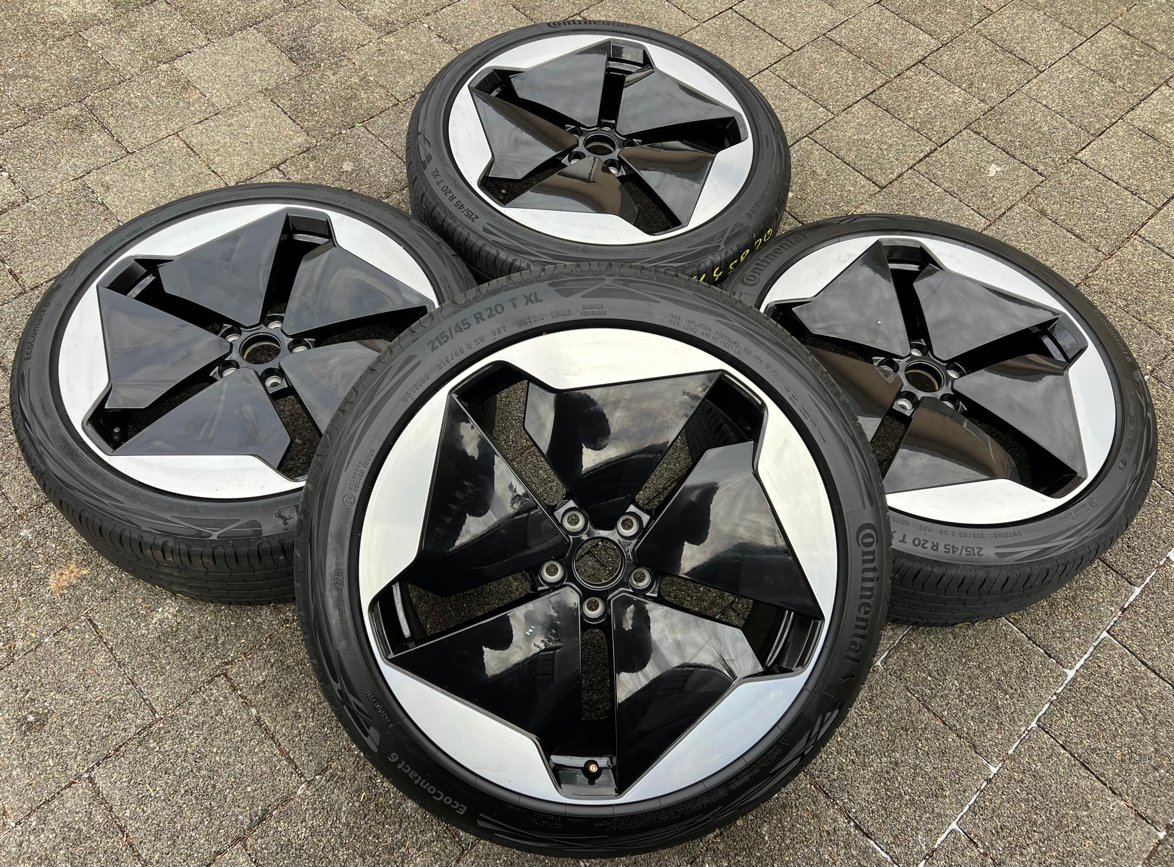 4 ORIGINAL 20" ALU SOMMERRÄDER VW ID.3 ID3 10A601025B SANYA 2020 FREIHAUS