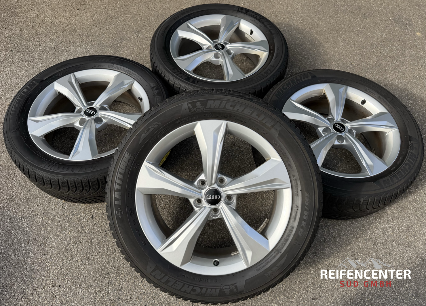 4 ruedas de invierno de aleación originales de 19" para Audi Q5 SQ5 FY 80A601025K 235/55R19 101H Michelin 2021