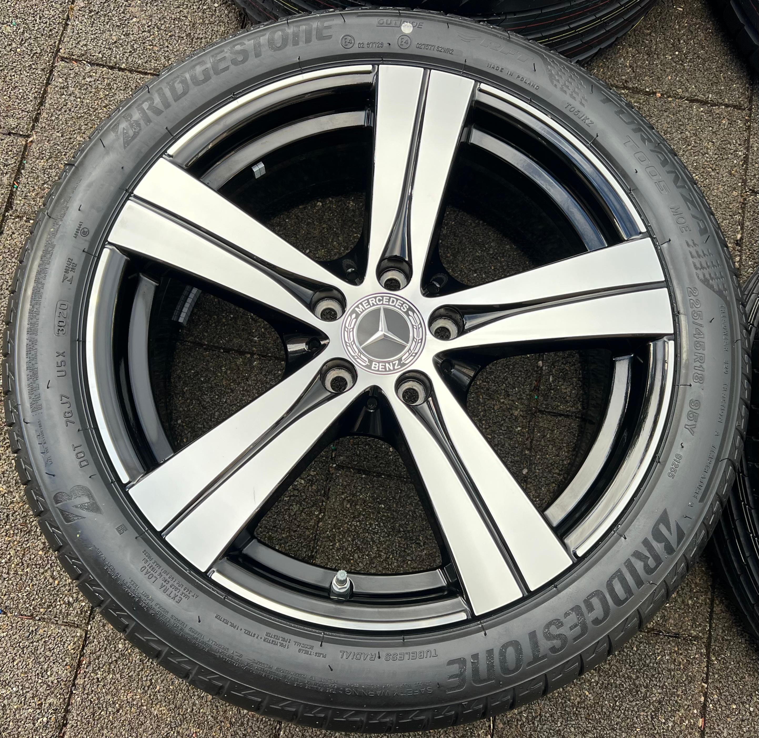 4 ORIGINELE 18" ALUMINIUM ZOMERWIELEN MERCEDES C-KLASSE W206 RDKS NIEUW GRATIS VERZENDING