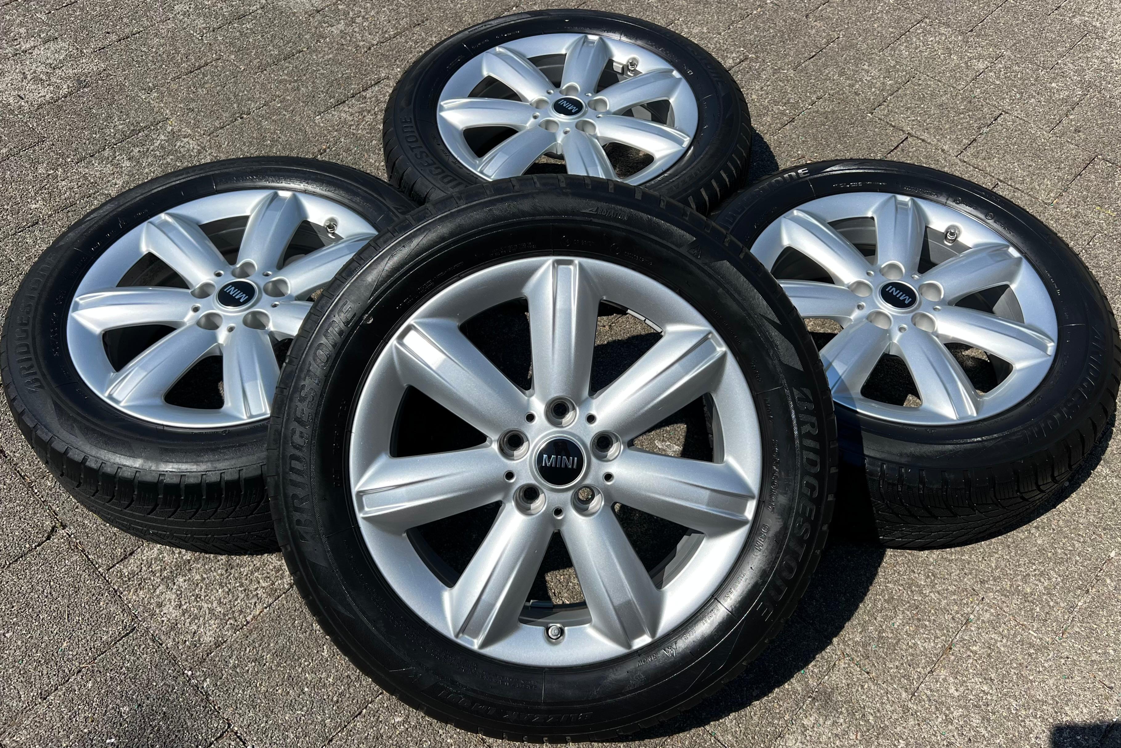 4 CERCHI IN LEGA ORIGINALI DA 17" MINI COUNTRYMAN F60 6,5x17 ET39 6856041 STYLING 539 RDKS