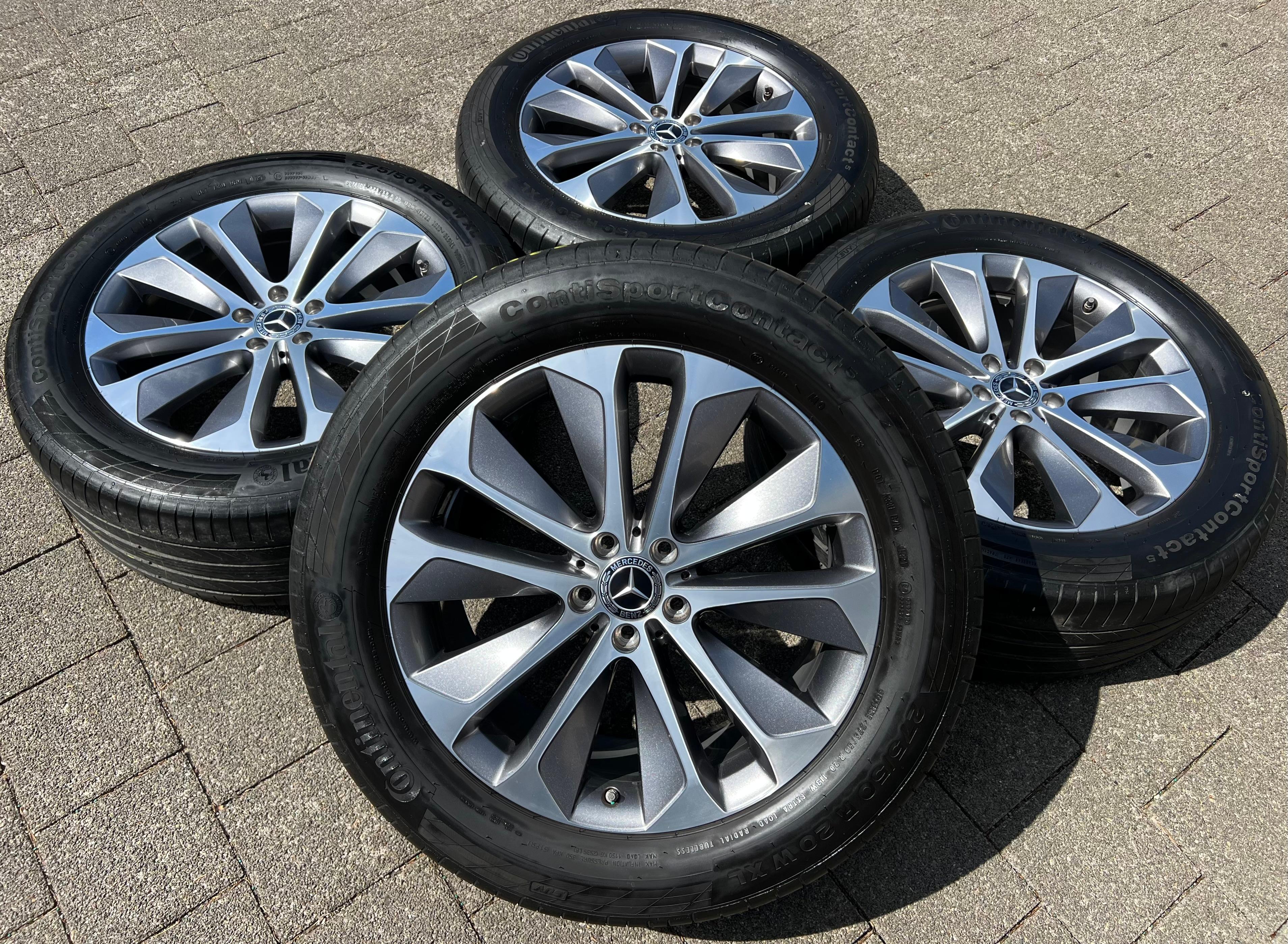 4 ORIGINAL 20" ALU SOMMERRÄDER MERCEDES GLE C167 V167 275/50R20 113W RDKS