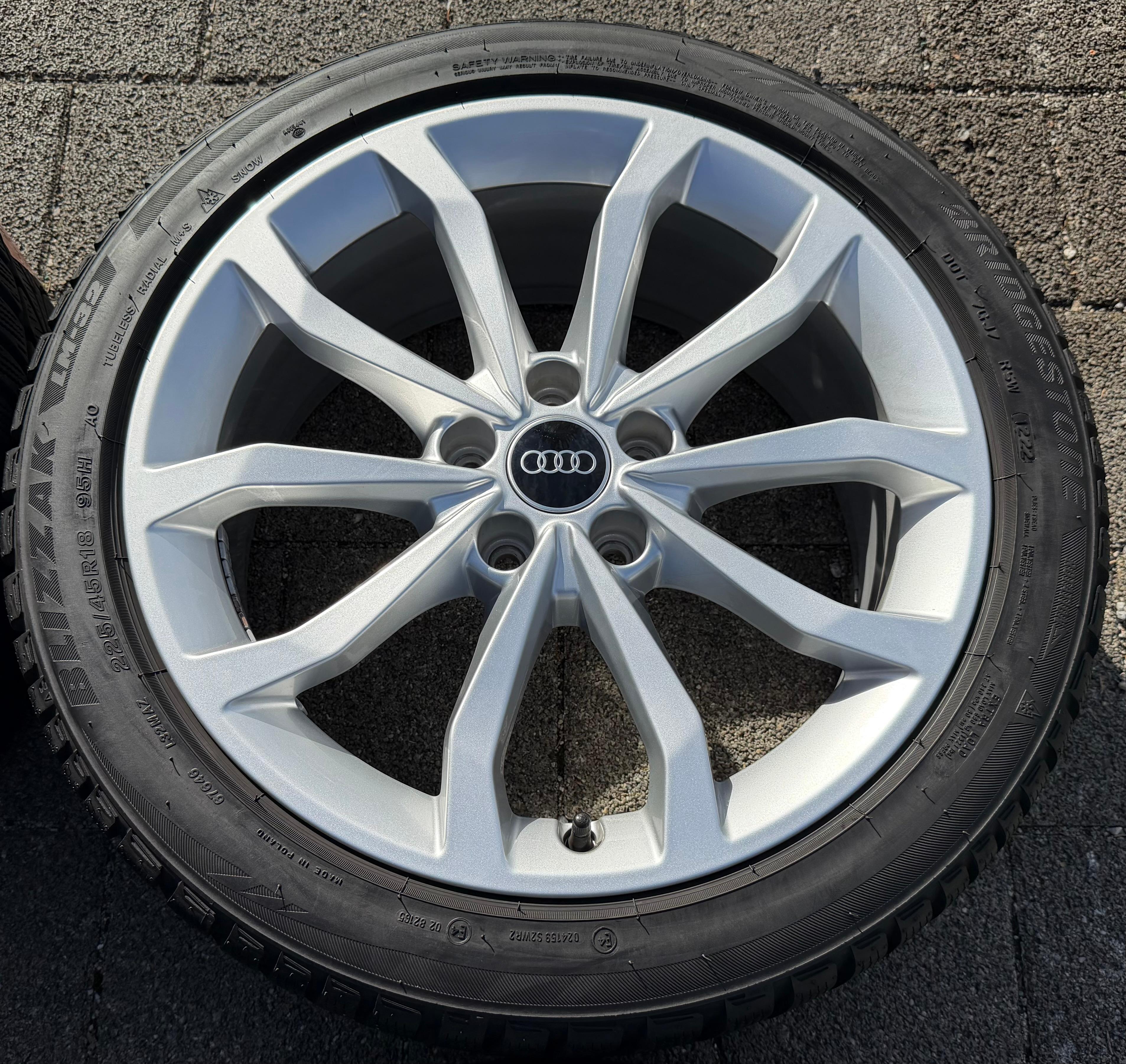 4 Original 18" Alu Winterräder Audi A4 S4 8W 8W0601025ED 225/45R18 95H Bridgestone 2022