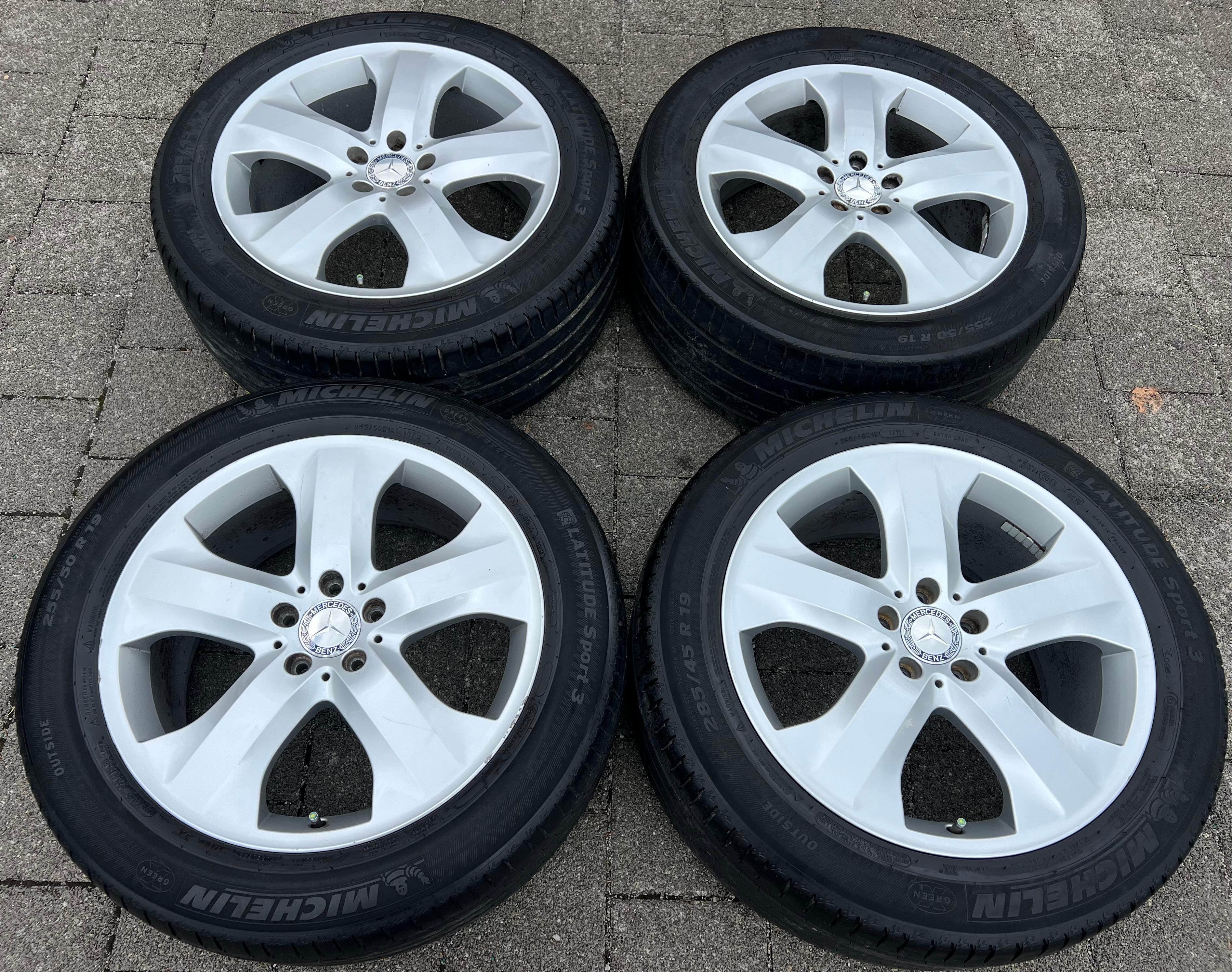 4 CERCHIONI IN LEGA DA 19" ORIGINALI MERCEDES CLASSE M ML W164 A1644015002 8,5x19 9,5x19 RA1644015102