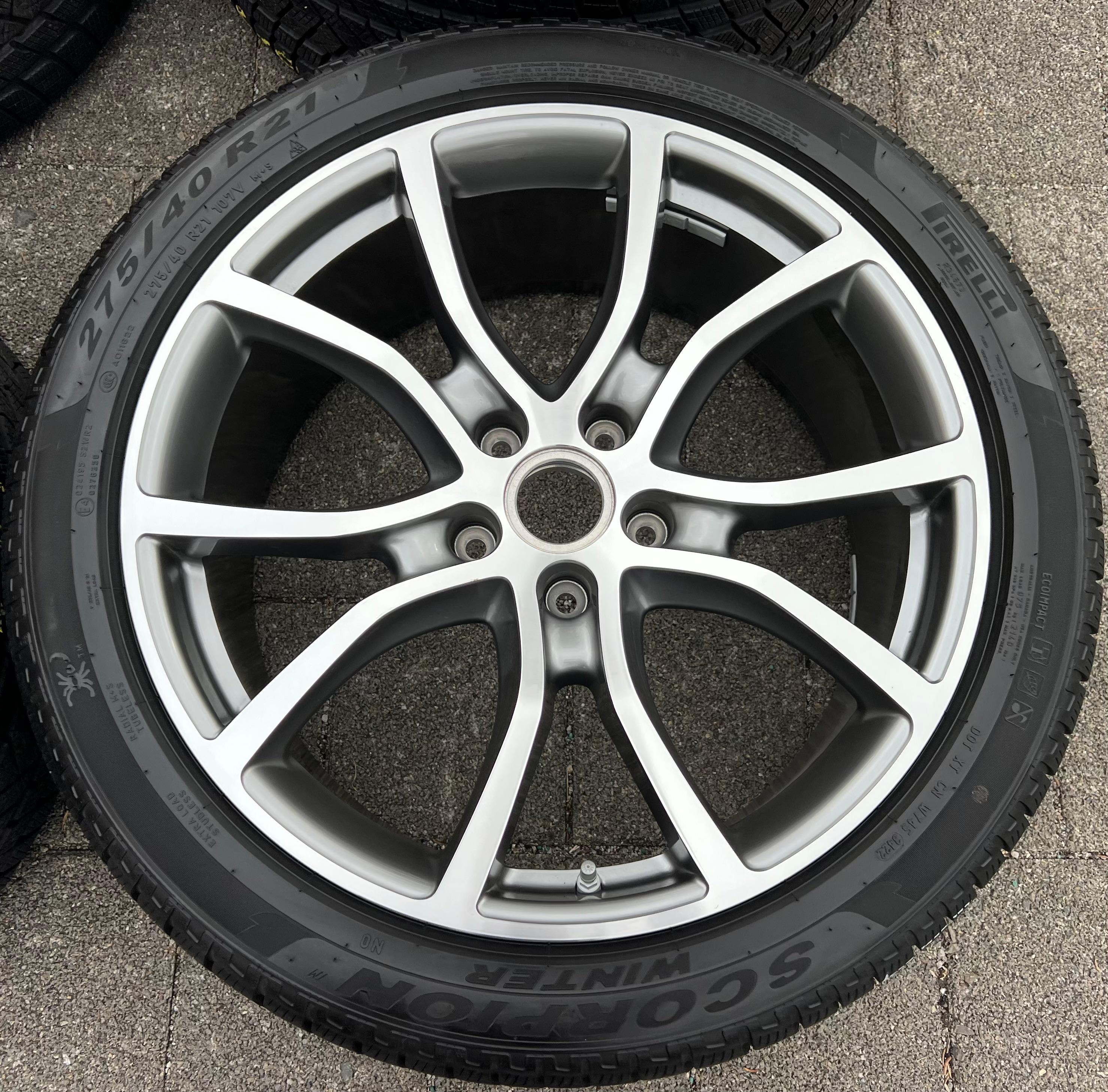 4 ORIGINAL 21" ALU WINTERRÄDER PORSCHE CAYENNE COUPE E3 9Y CONTINENTAL TOP