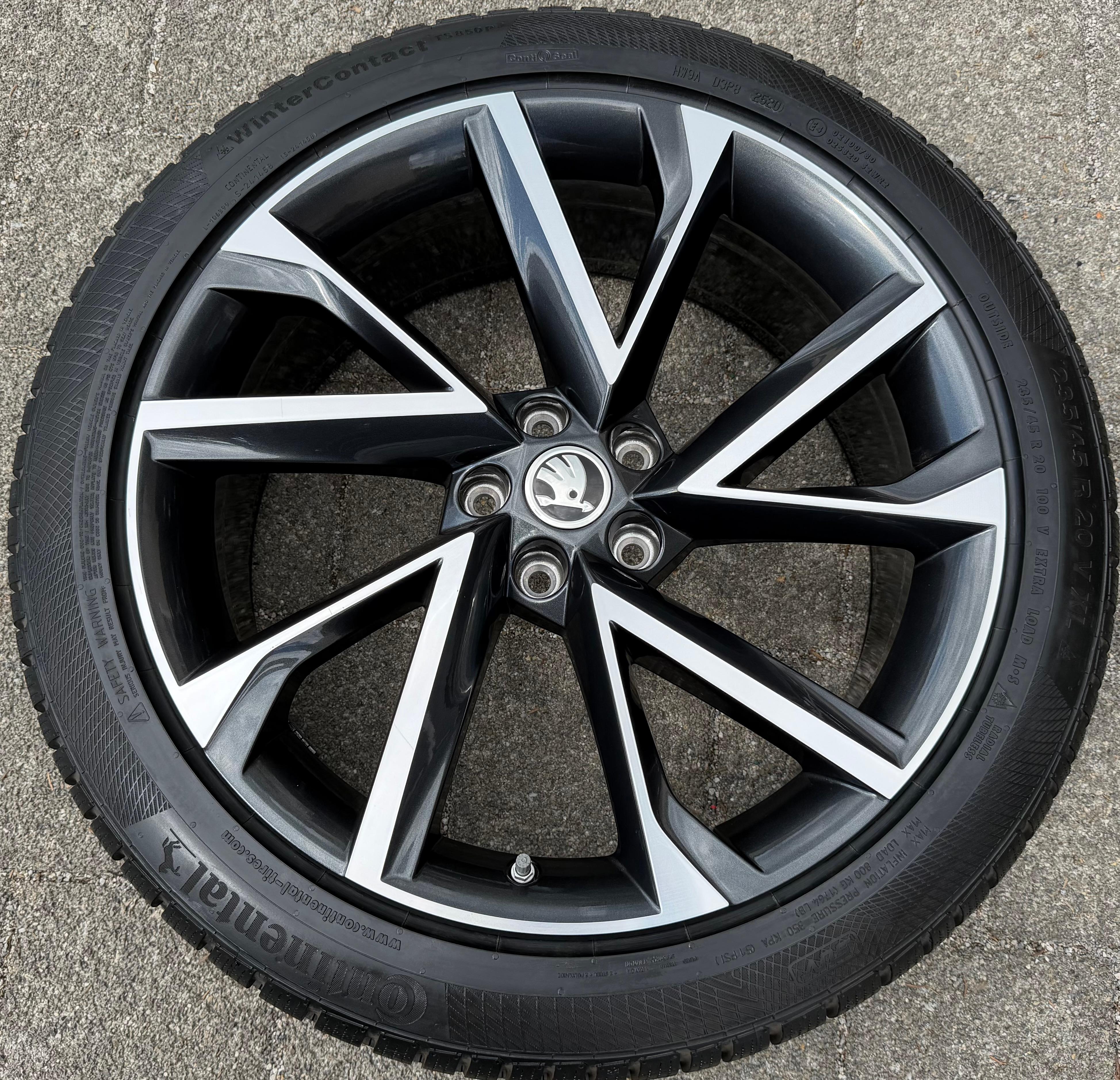 1 jante en alliage d'origine de 20 pouces pour Skoda Kodiaq, référence VEGA 565601025Q, 8x20, déport 41
