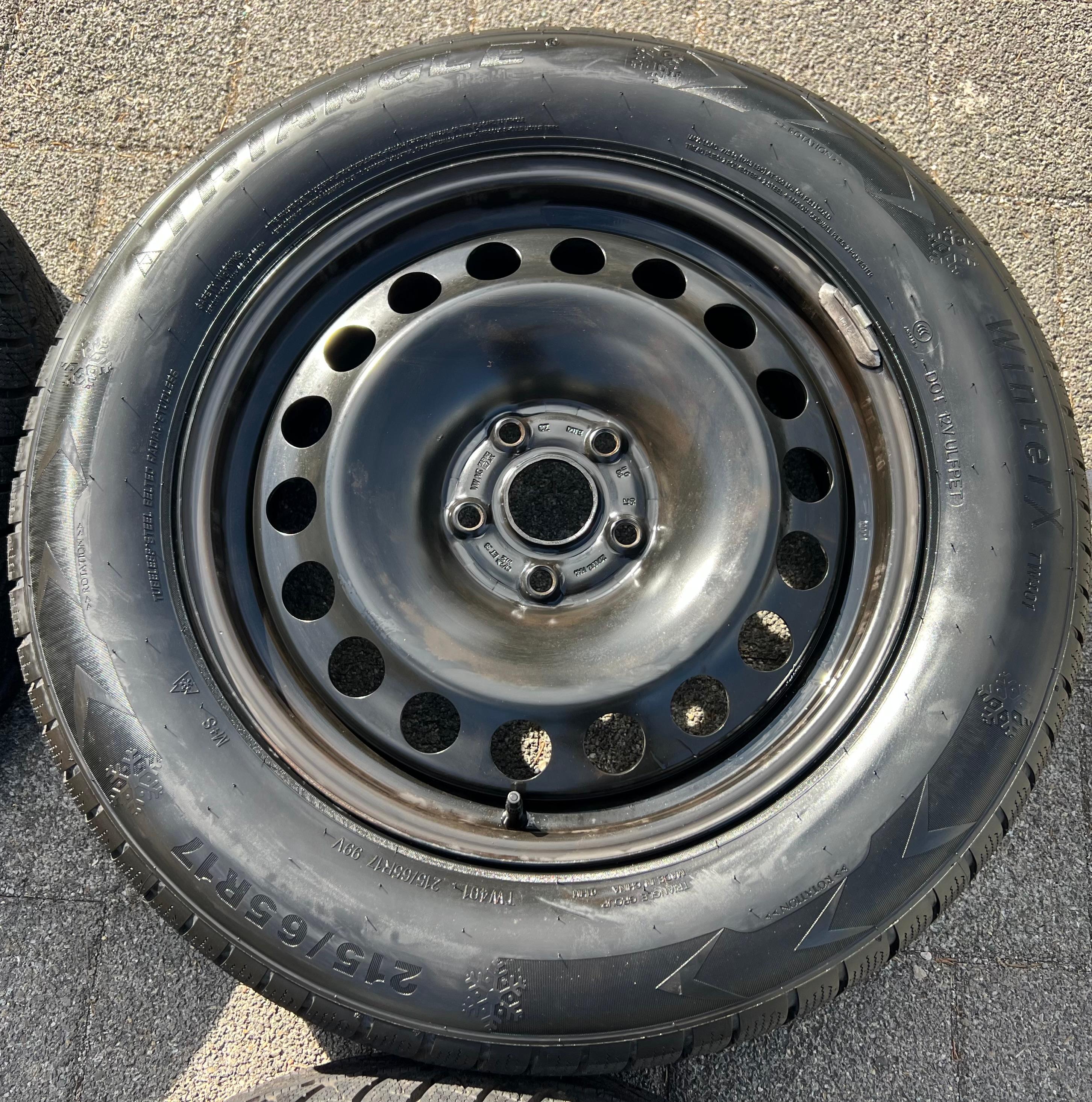 4 ruedas de invierno para Audi Q3, F3, SEAT Tarraco, Škoda Kodiaq y VW Tiguan II 5NA 215/65R17 99H, envío gratuito