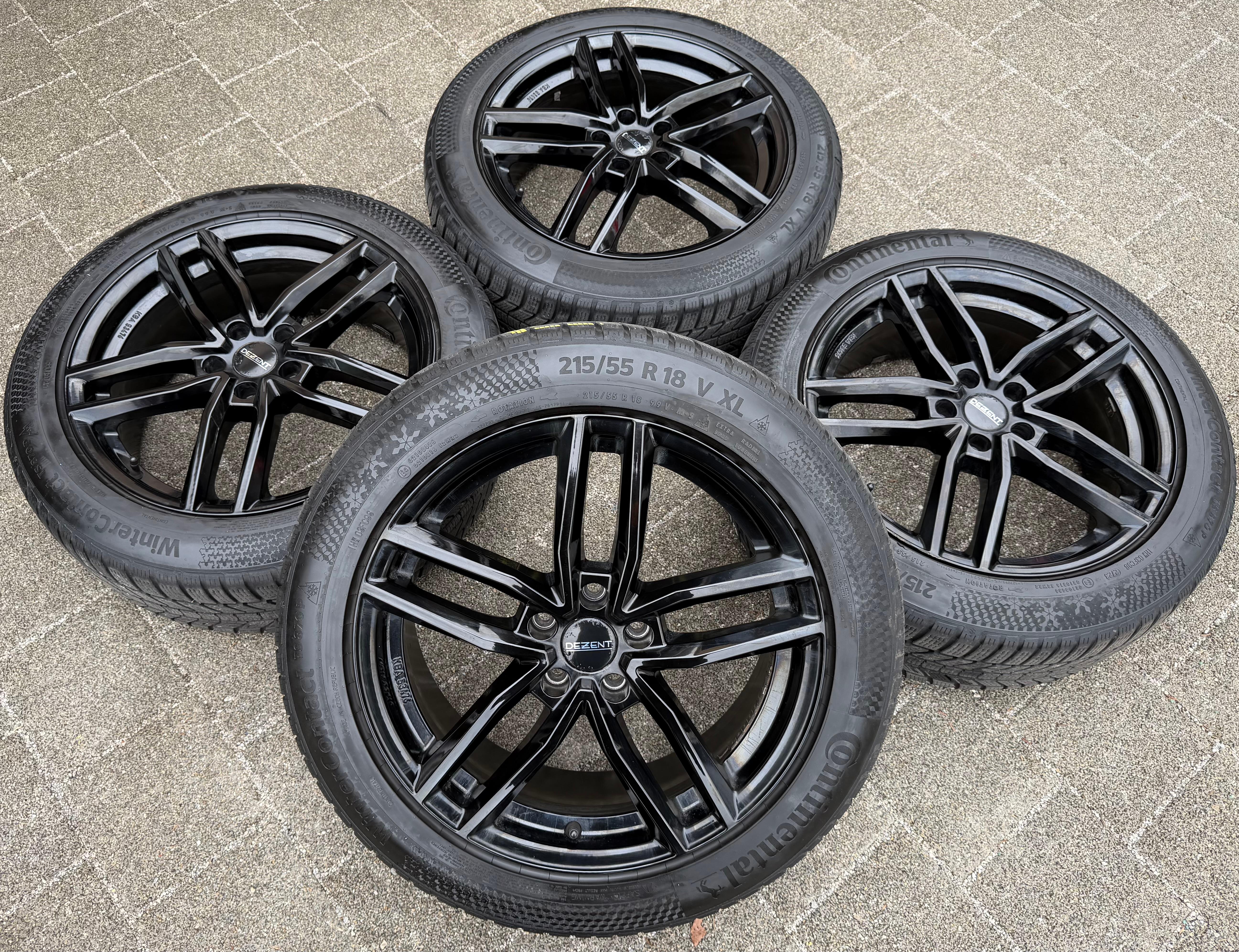 4 ALU 18" WINTERRÄDER VOLVO V60 CROSS COUNTRY Z 215/55R18 99V CONTINENTAL