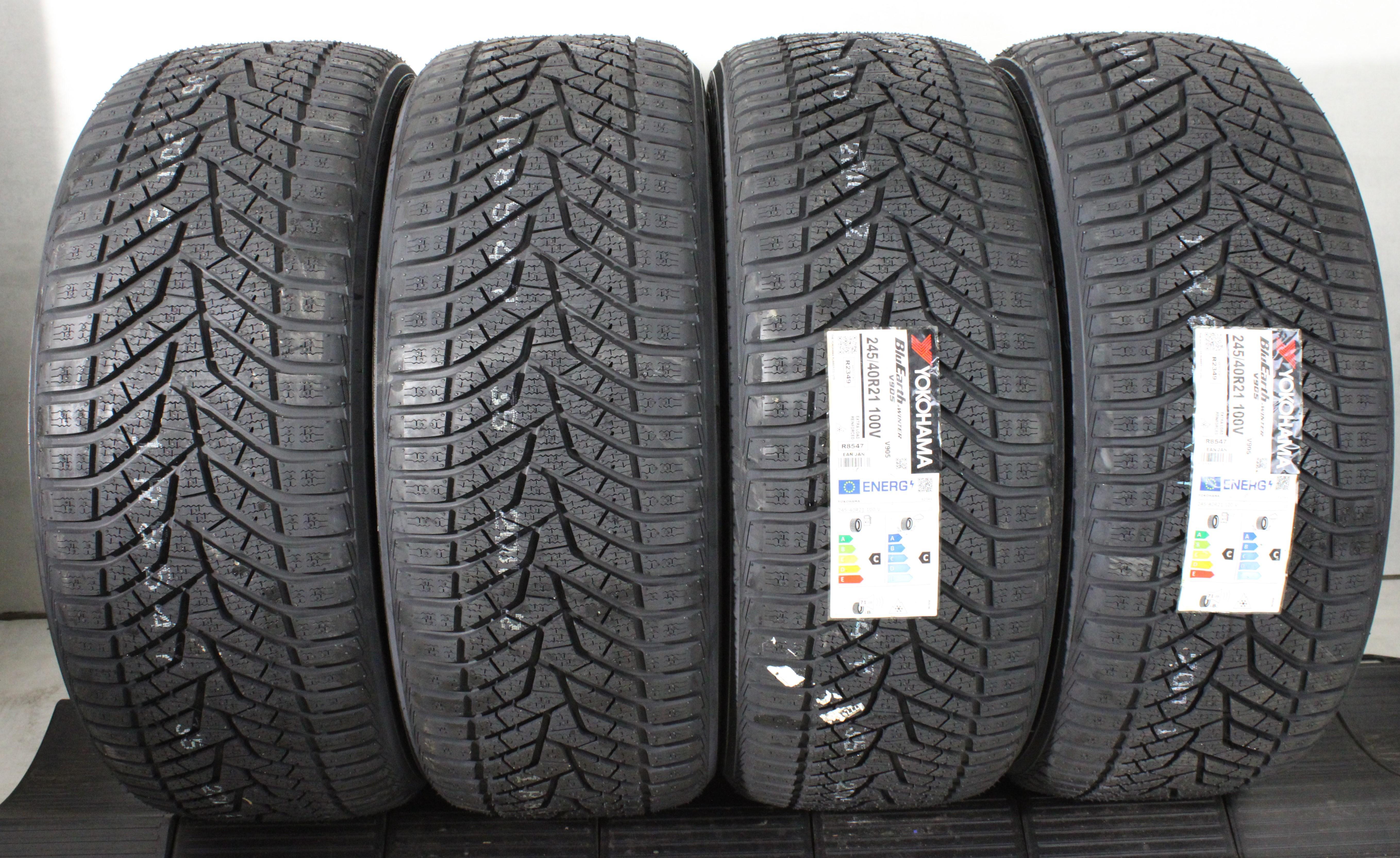 4 x 245/40R21 100V Winterreifen Yokohama BluEarth Winter V905 2024 XL NEU