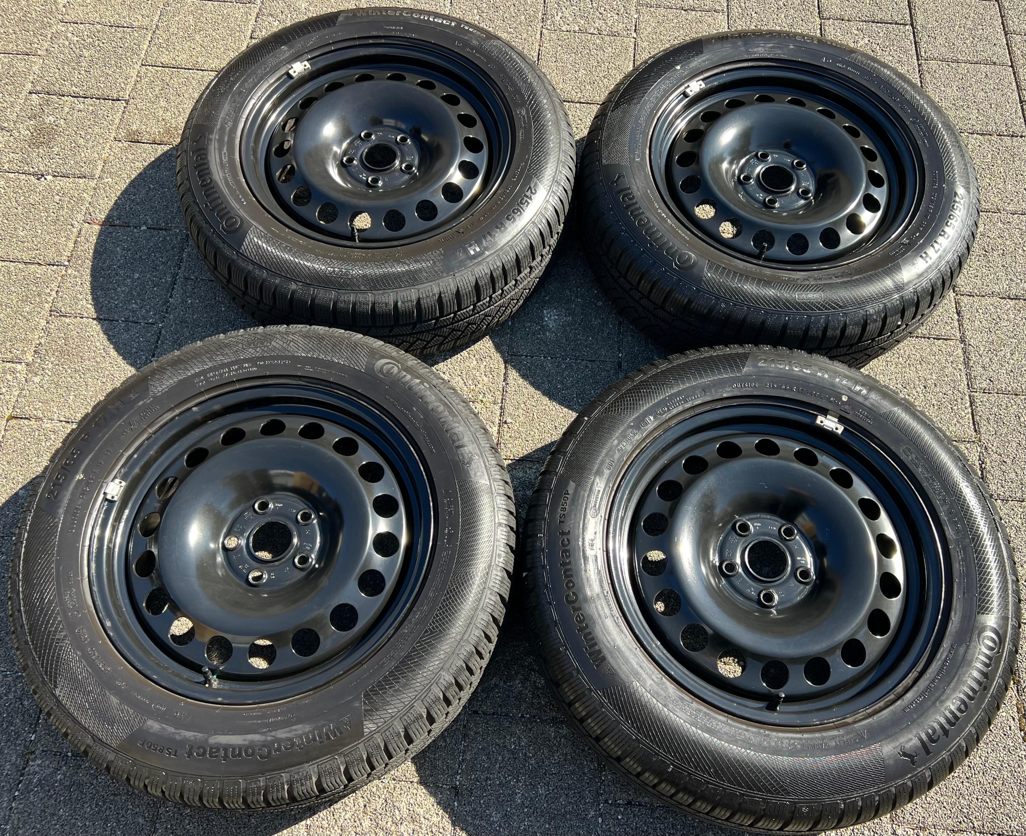 4 RUEDAS DE INVIERNO AUDI Q3 F3 SEAT TARRACO SKODA KODIAQ VW TIGUAN II 5NA 215/65R17 99H ENTREGA GRATUITA