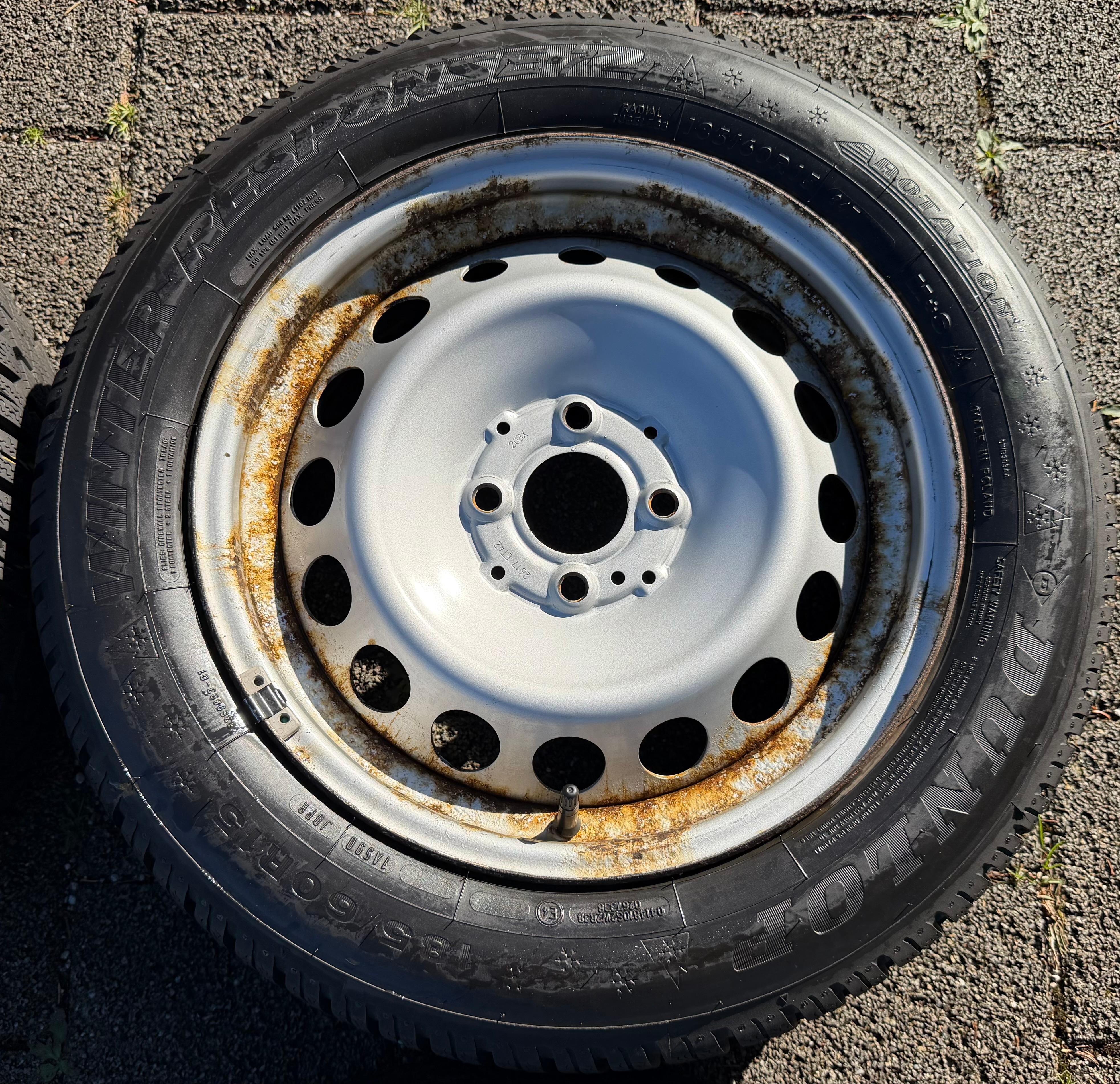 4 Original Winterräder Smart 453 165/65R15 81T 185/60R15 84T Dunlop RDKS 2025