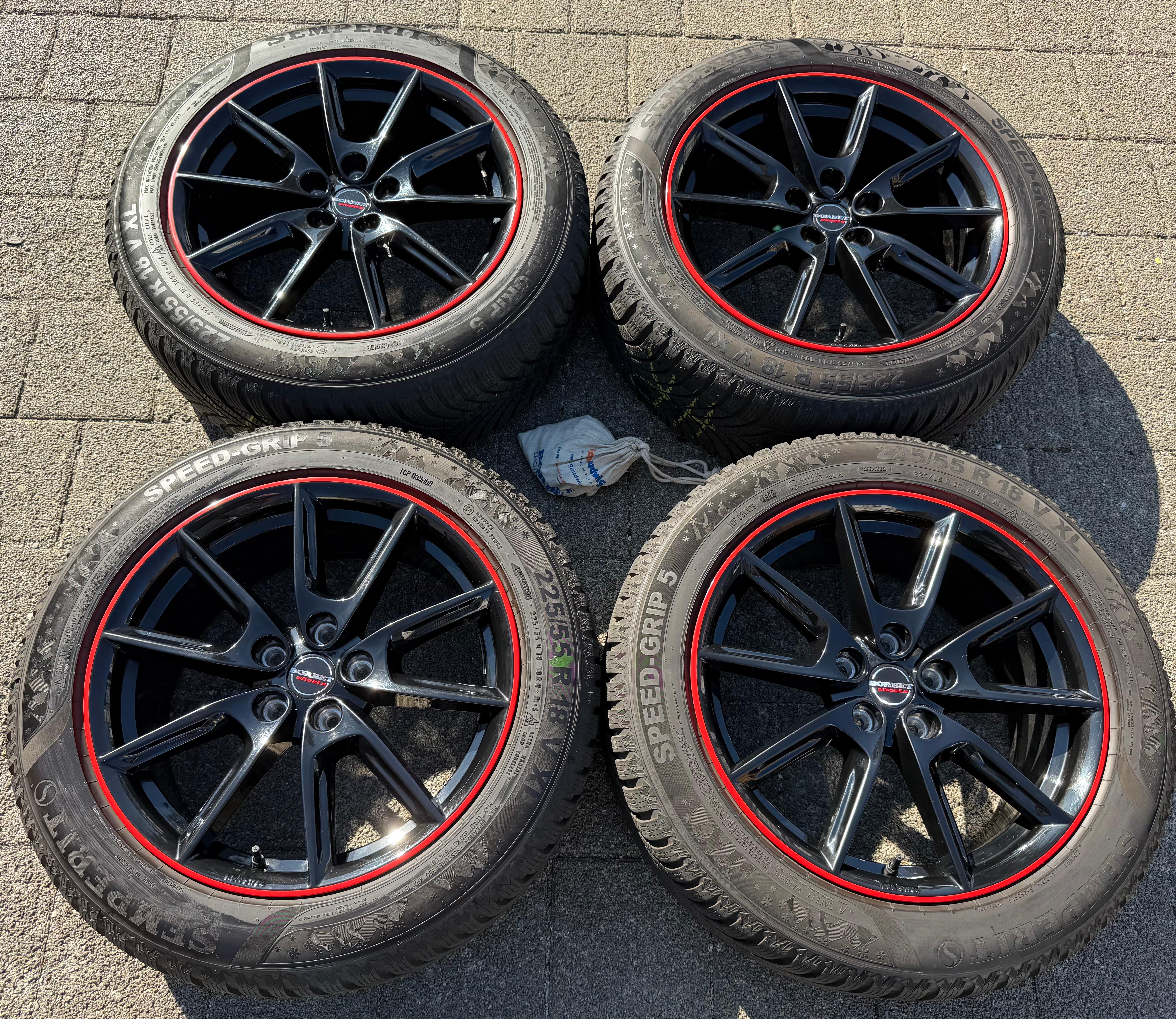 4 Alu 18" Winterräder Mercedes EQB X243 GLA F2A H247 GLB F2B 225/55R18 102V RDKS