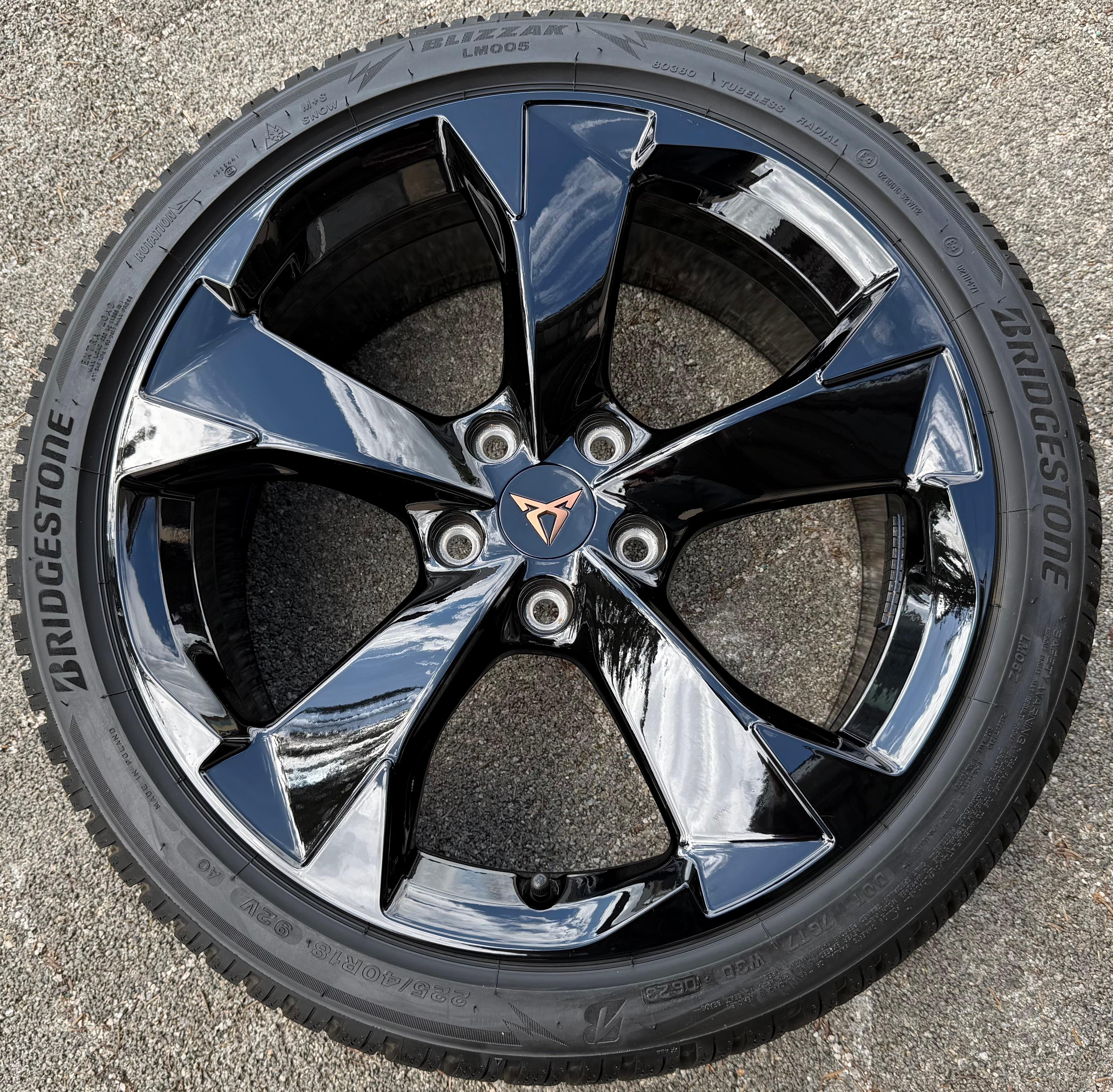1 jante en aluminium d'origine 18 pouces SEAT CUPRA LEON LF 5F 5FA601025H 7,5x18 ET46 noire