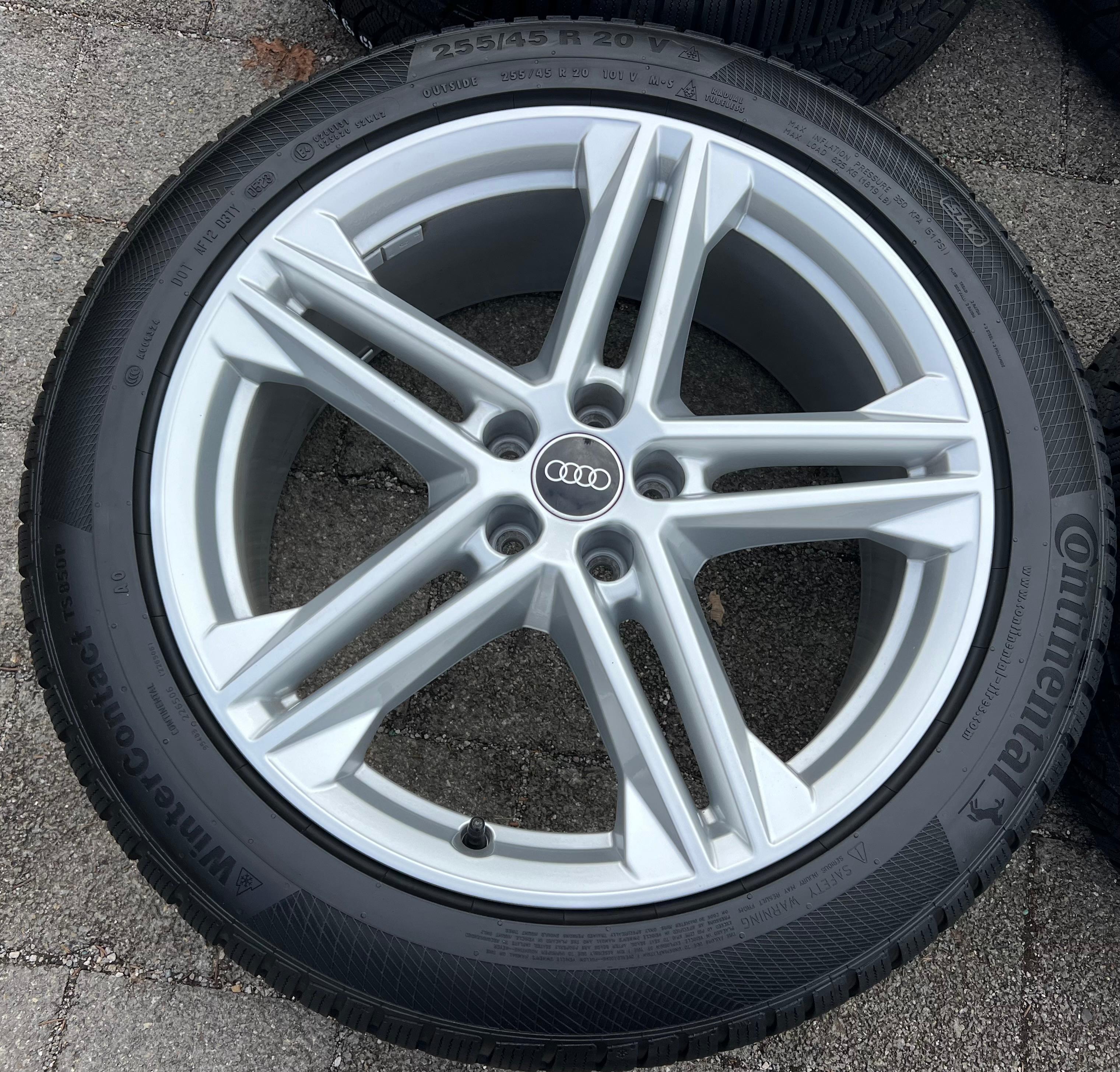 4 ORIGINAL 20" ALU WINTERRÄDER AUDI Q5 SQ5 FY 80A601025N 255/45R20 101V DOT 2023