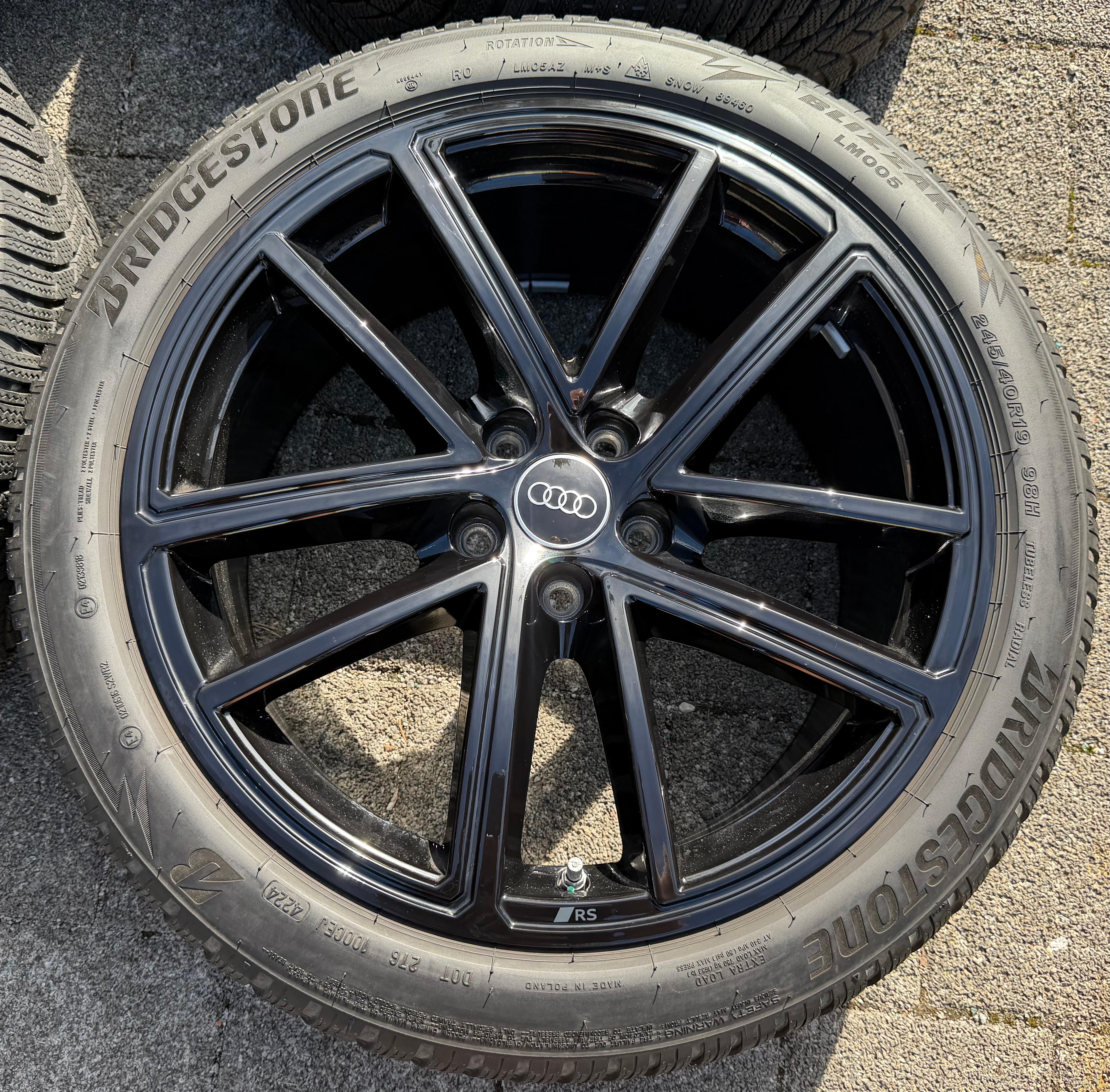 4 ORIGINAL 19" ALU WINTERRÄDER AUDI A5 S5 F2 B10 8B3601025BA 245/40R19 98H 2024
