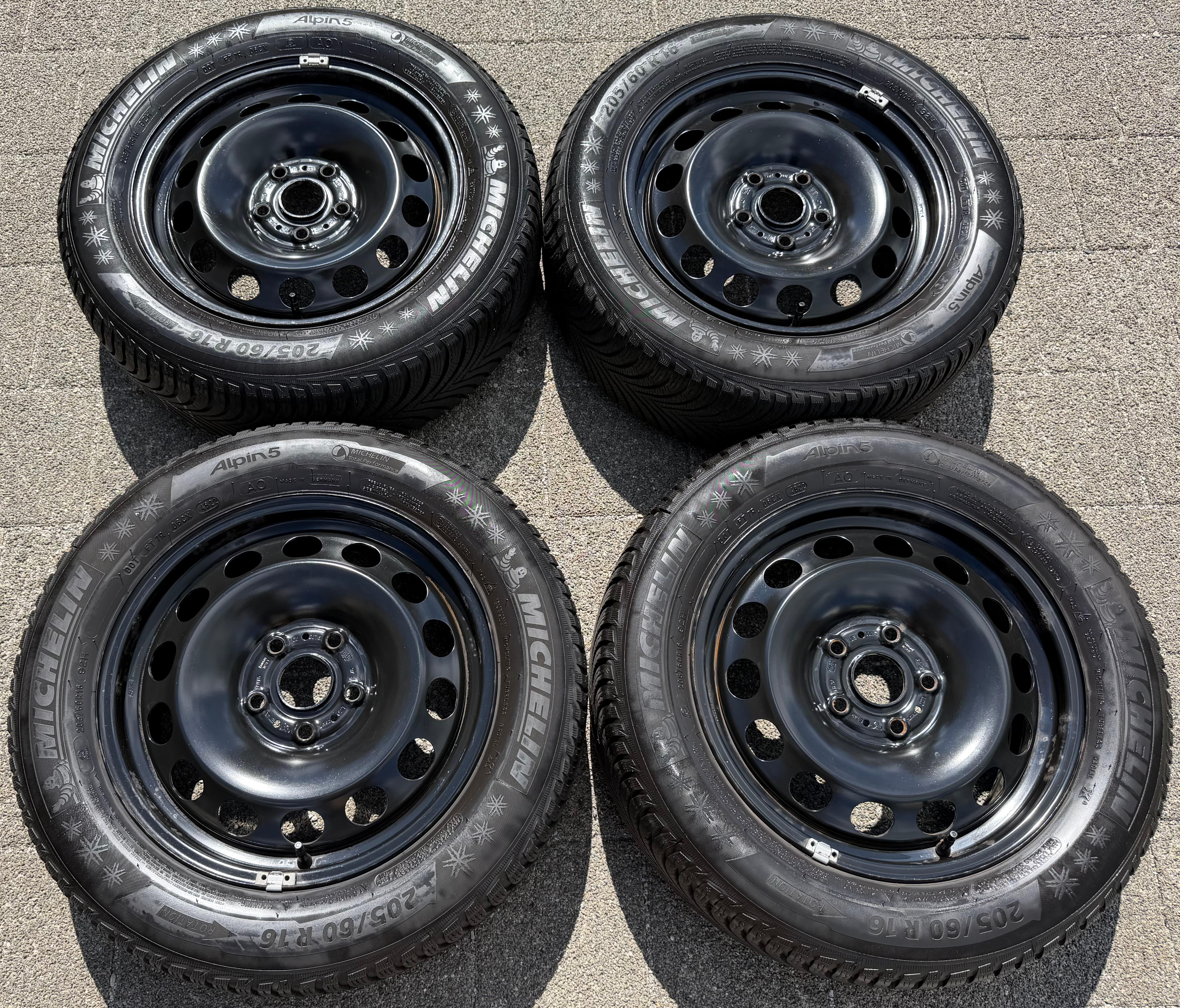 4 Winterräder Audi Q2 GA VW T-ROC A11 205/60R16 92H Michelin Alpin 5 Winterreifen