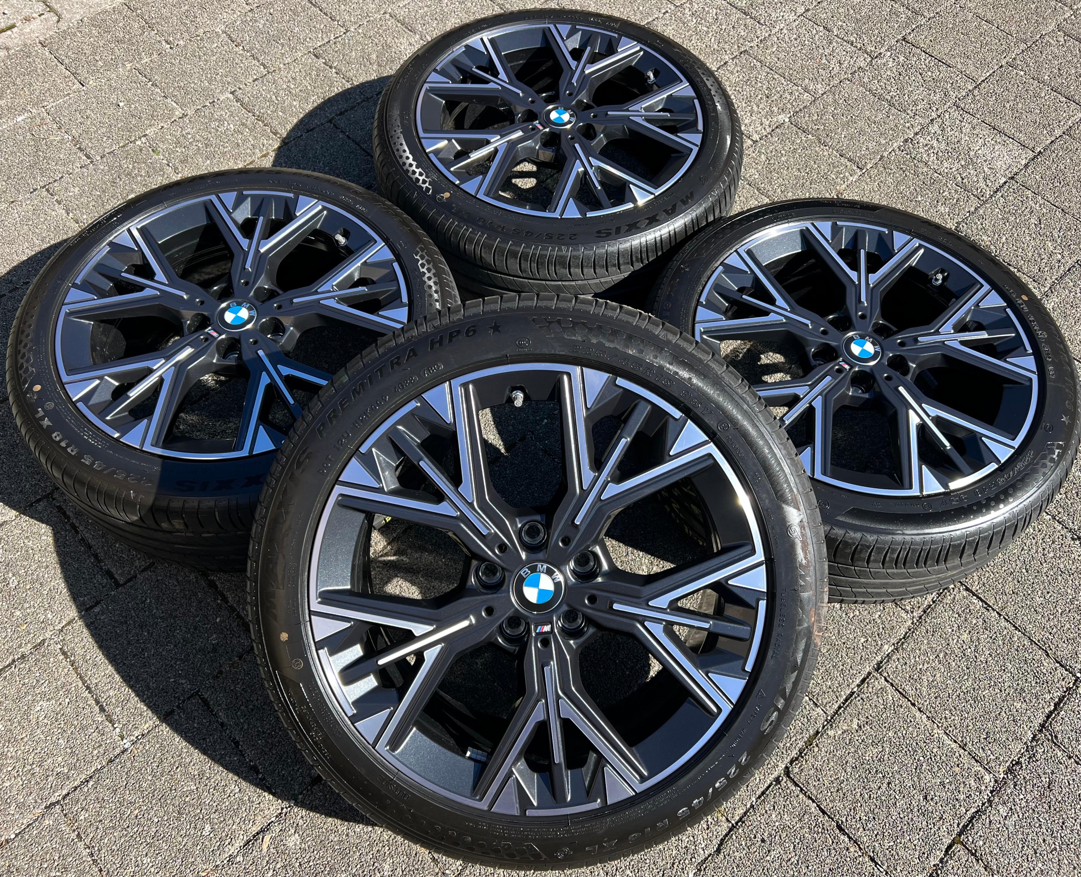 4 LLANTAS ORIGINALES DE VERANO DE ALUMINIO 18" BMW SERIE 1 F70 5A35E68 225/45R18 95Y M975