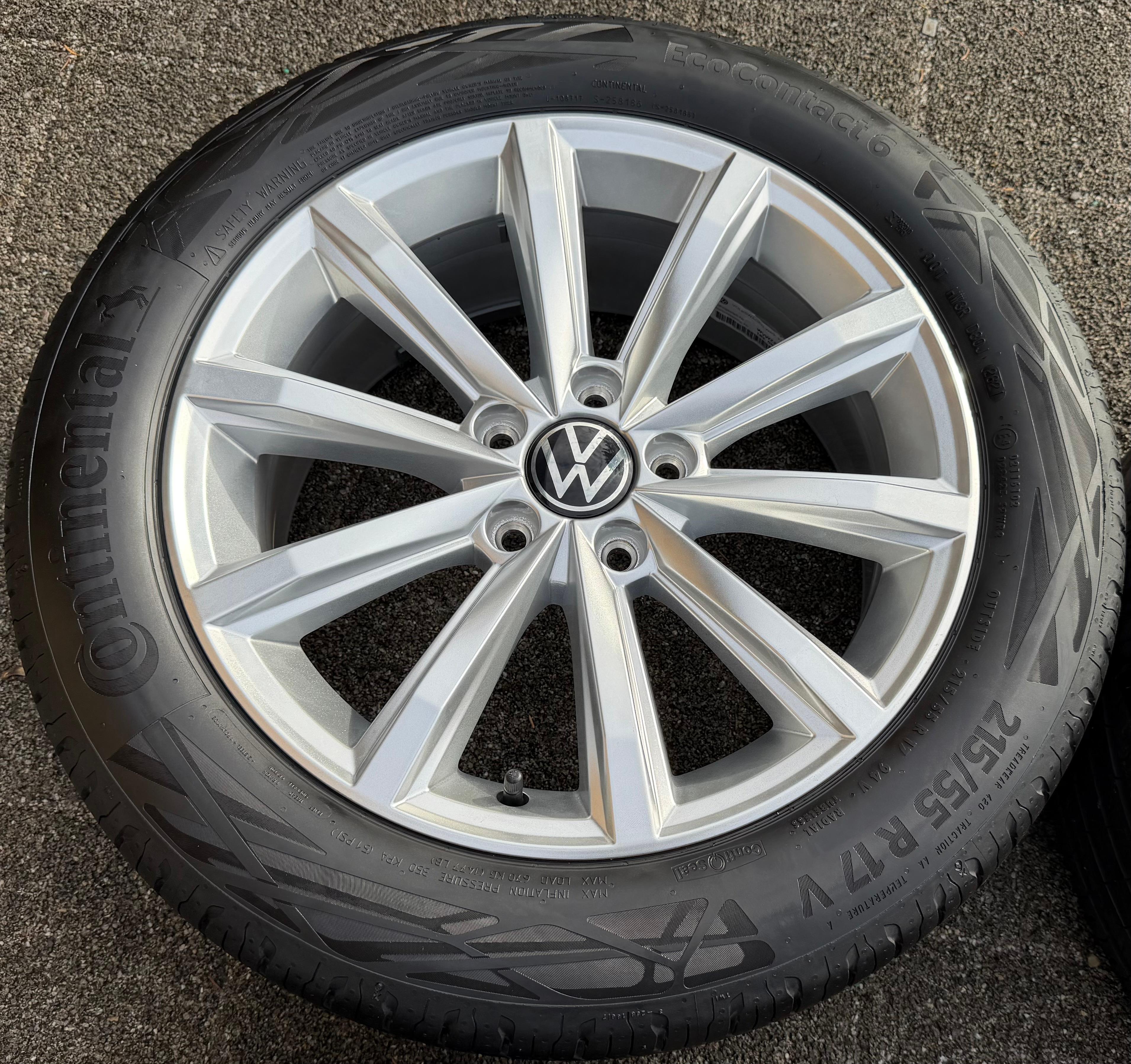 4 Original 17" Alu Sommerräder VW Passat 3G B8 B81 3G0601025BP London
