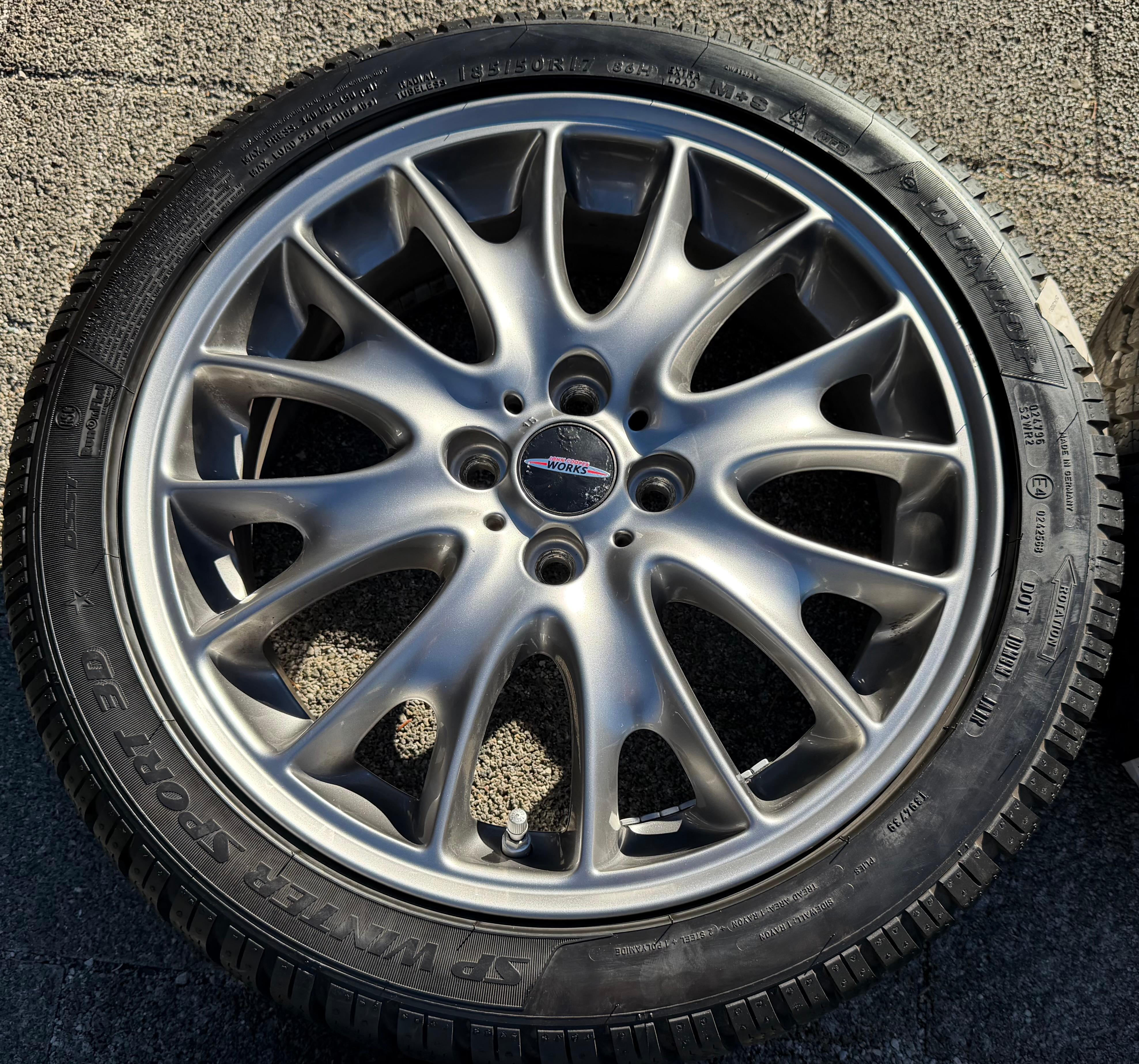 4 ruedas de invierno de aleación originales de 17" para Mini R55 R56 R57 R58 185/50R17 86H 6786220 2024 Dunlop