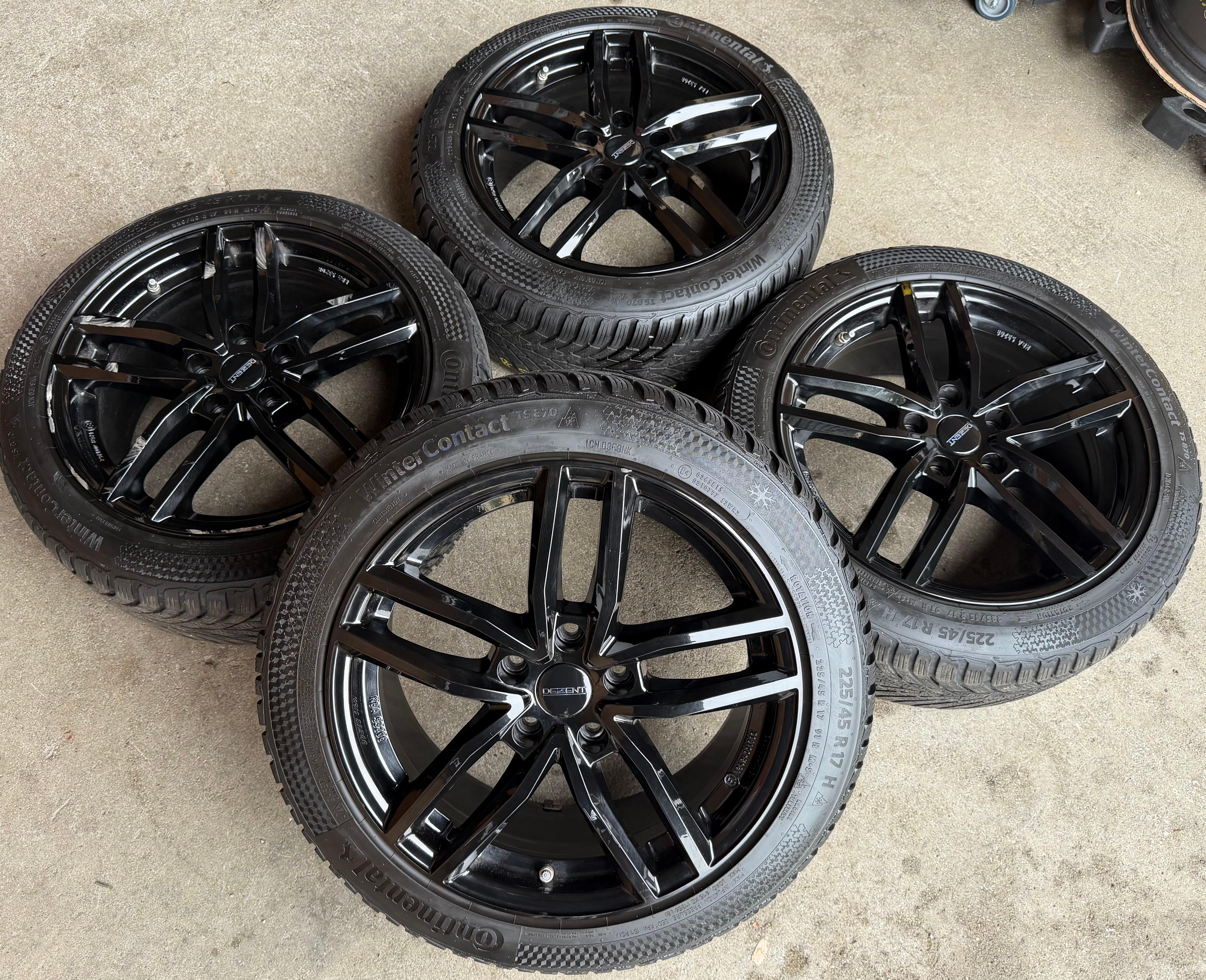 4 cerchi invernali ALU da 17" per BMW Serie 1 F40 F1H 225/45R17 91H Continental RDKS 2022