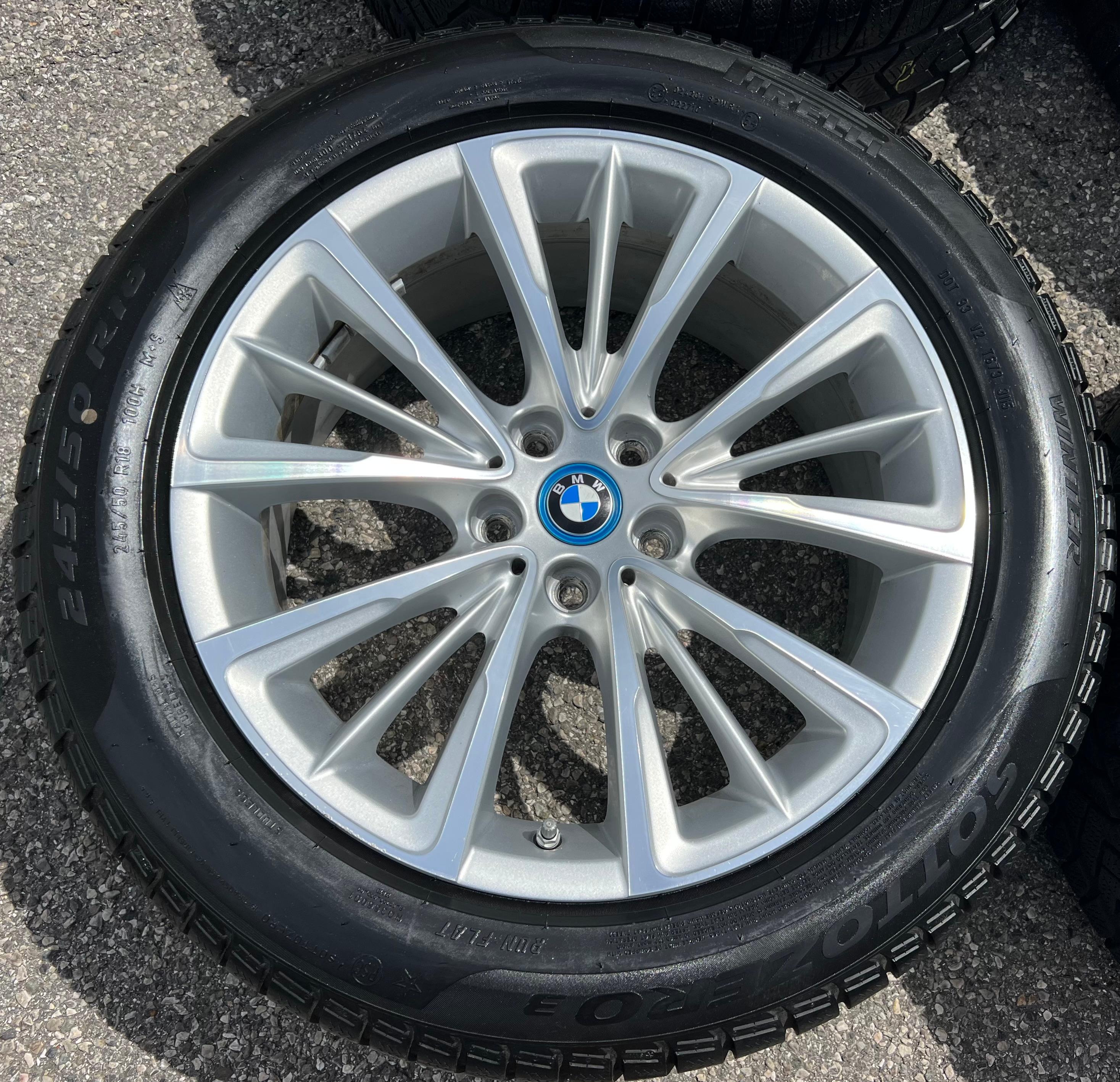 4 LLANTAS DE INVIERNO ORIGINALES DE ALUMINIO 18" BMW SERIE 7 G11 G12 STYLING 643 6867339 ENTREGA GRATUITA