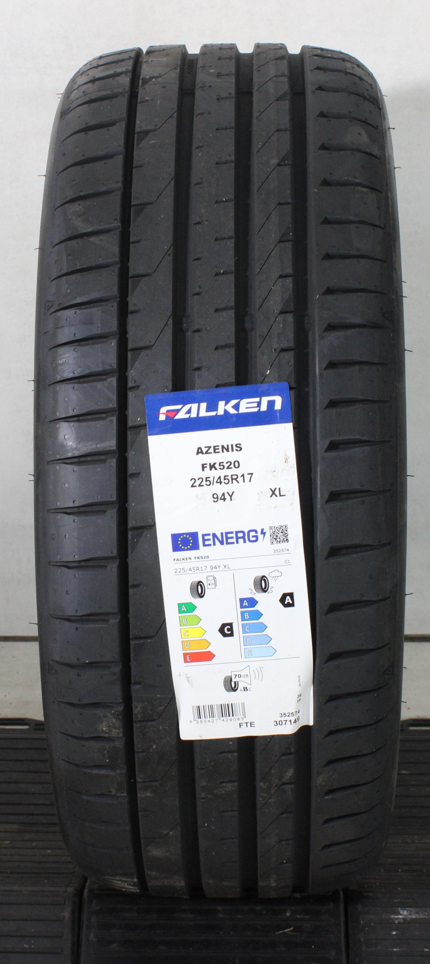 1 x 225/45R17 94Y Sommerreifen Falken Azenis FK520 2023 XL NEU